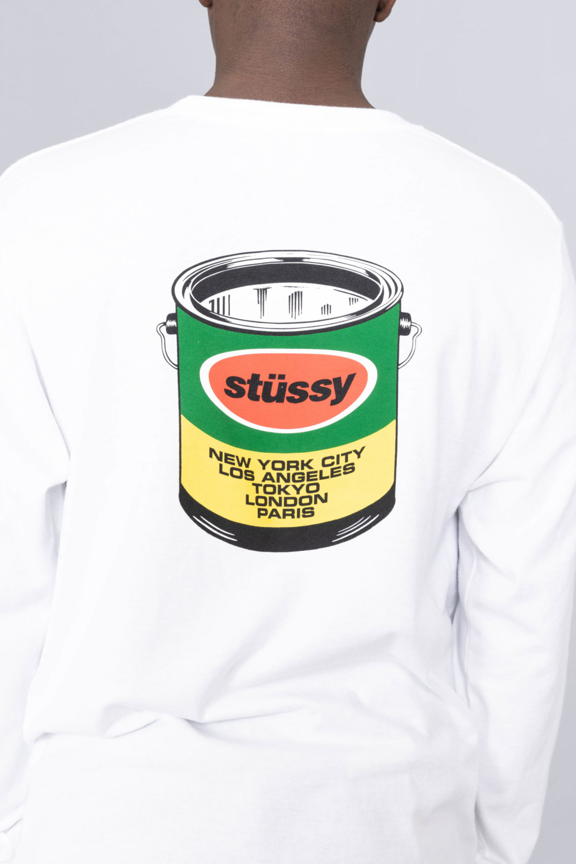 Stussy Paint Can LS Tee White 