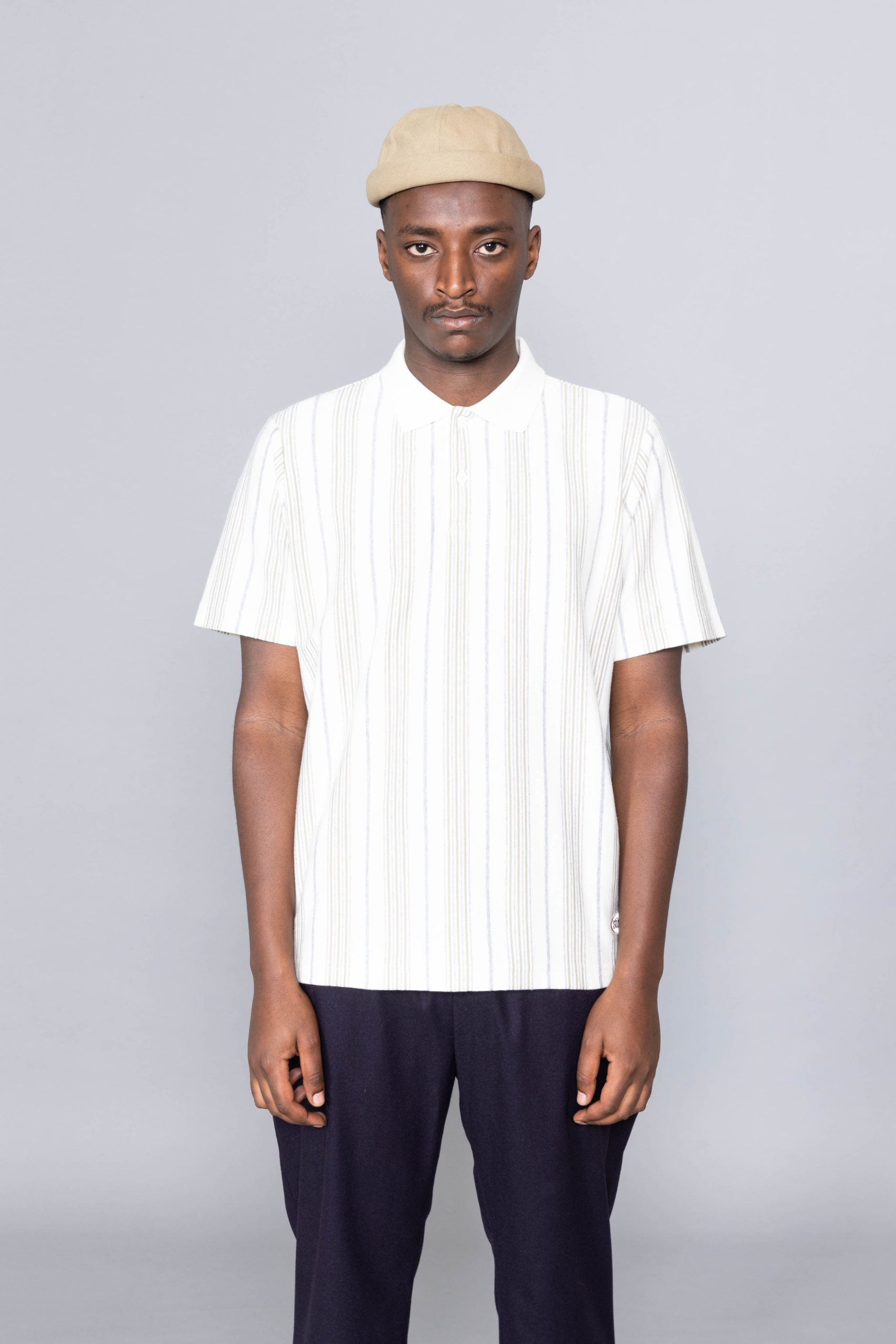 Stussy Revival Stripe Polo Natural 