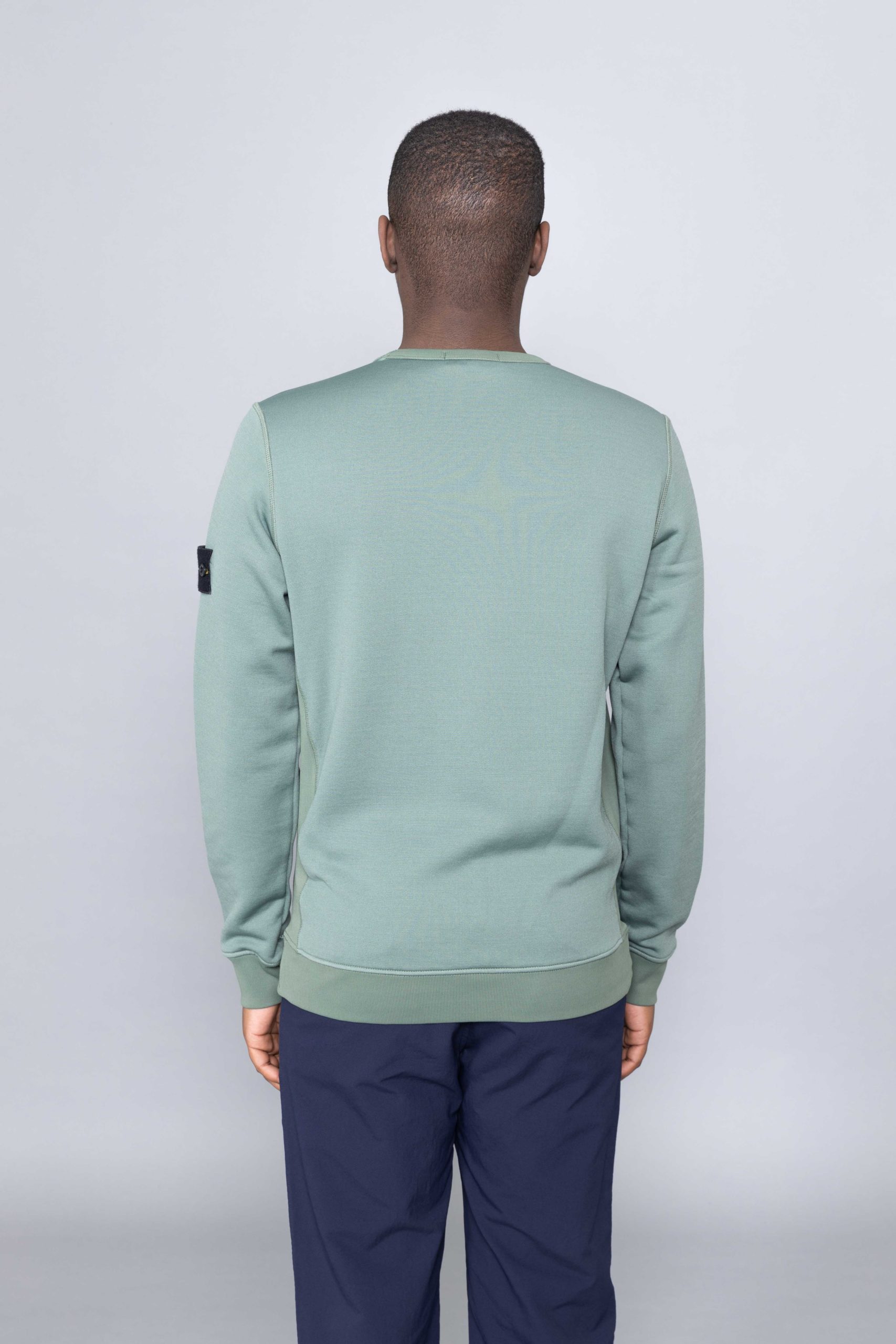 stone island nylon crew neck sweatshirt