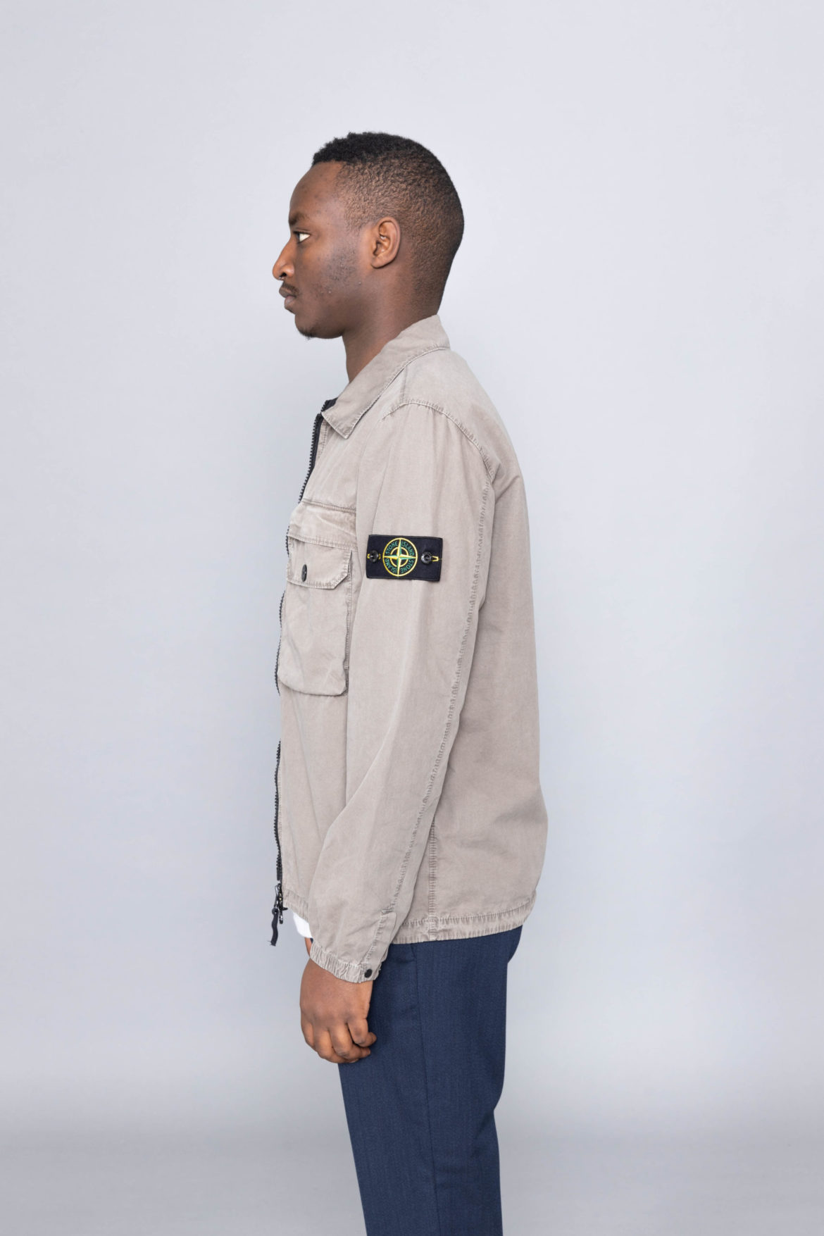 Stone island deals overshirt sand