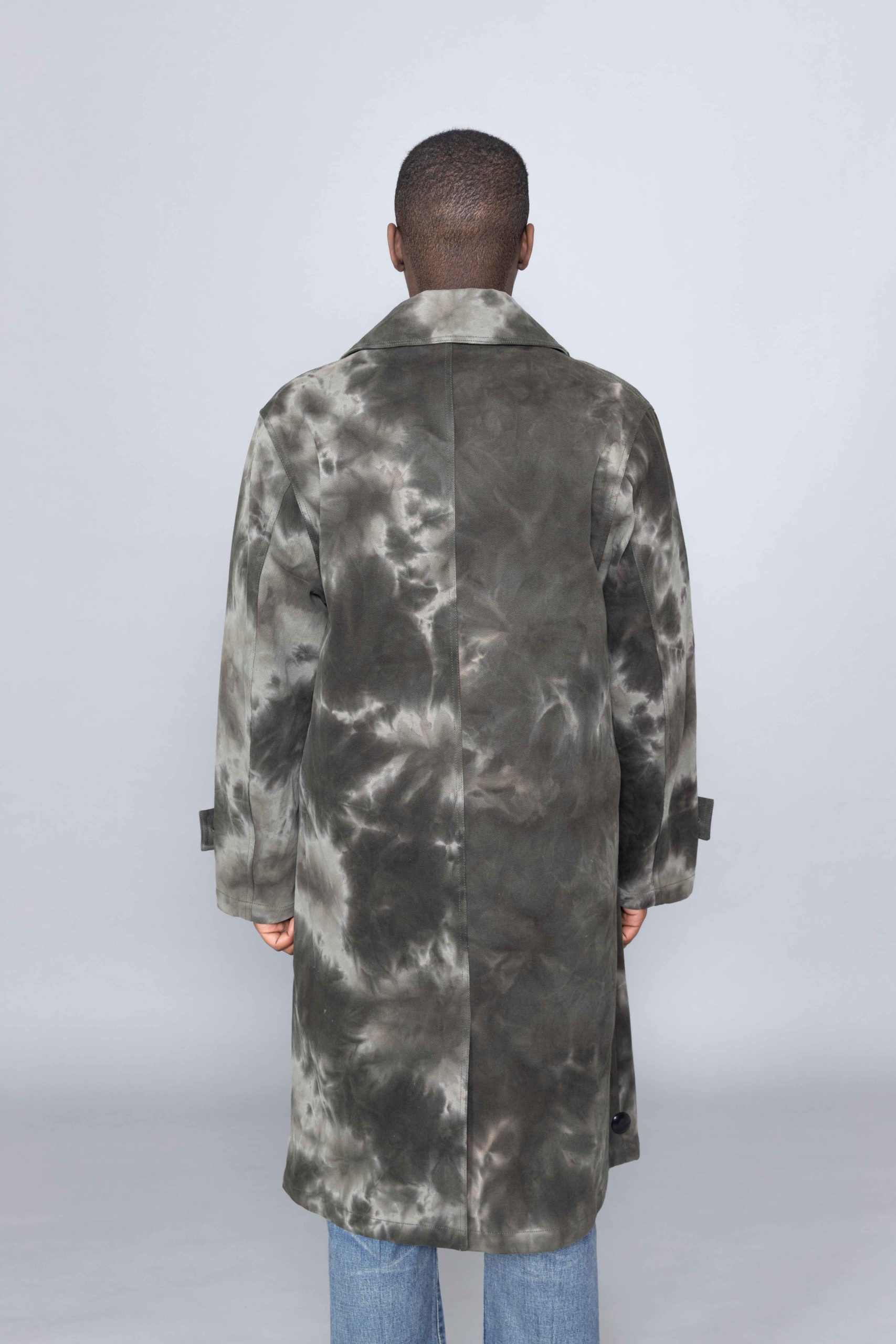 ステューシー DYED TRENCH COAT トレンチコート モスグリーン STUSSY