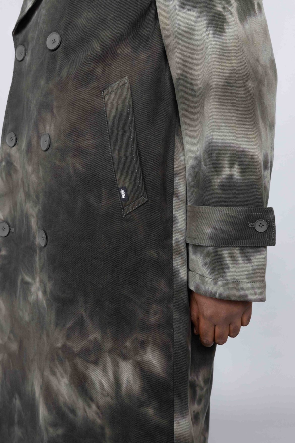 Stussy Dyed Trench Coat brussels sales - Centrevillestore