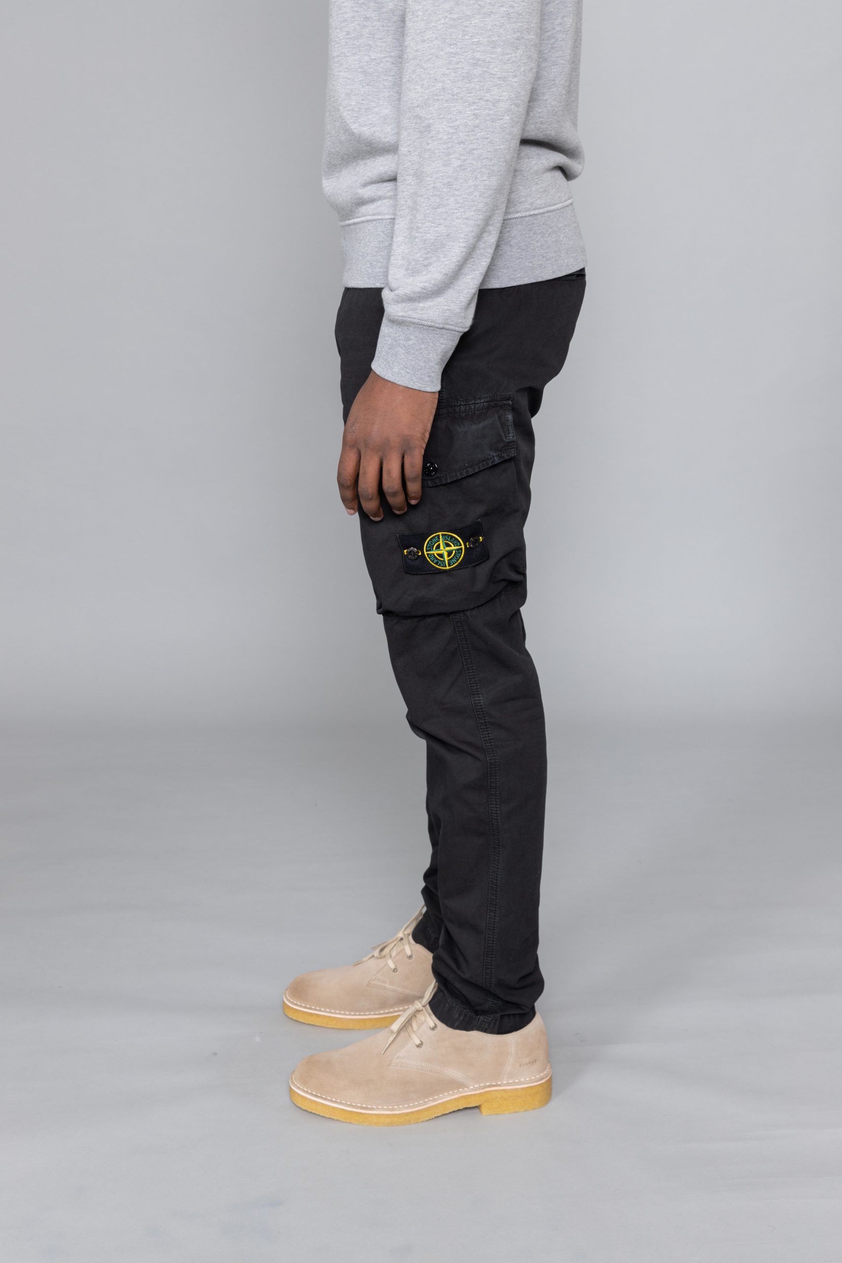 Stone Island Washed Cargo Pants Black sales - Centrevillestore