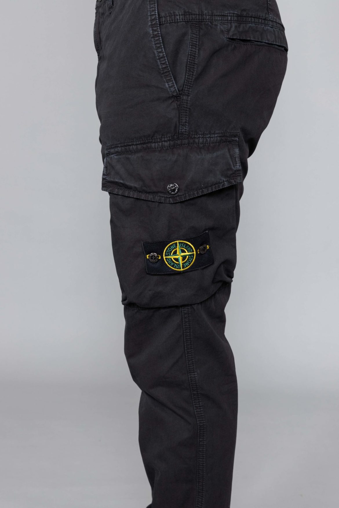 Stone Island Washed Cargo Pants Black stoneisland - Centrevillestore