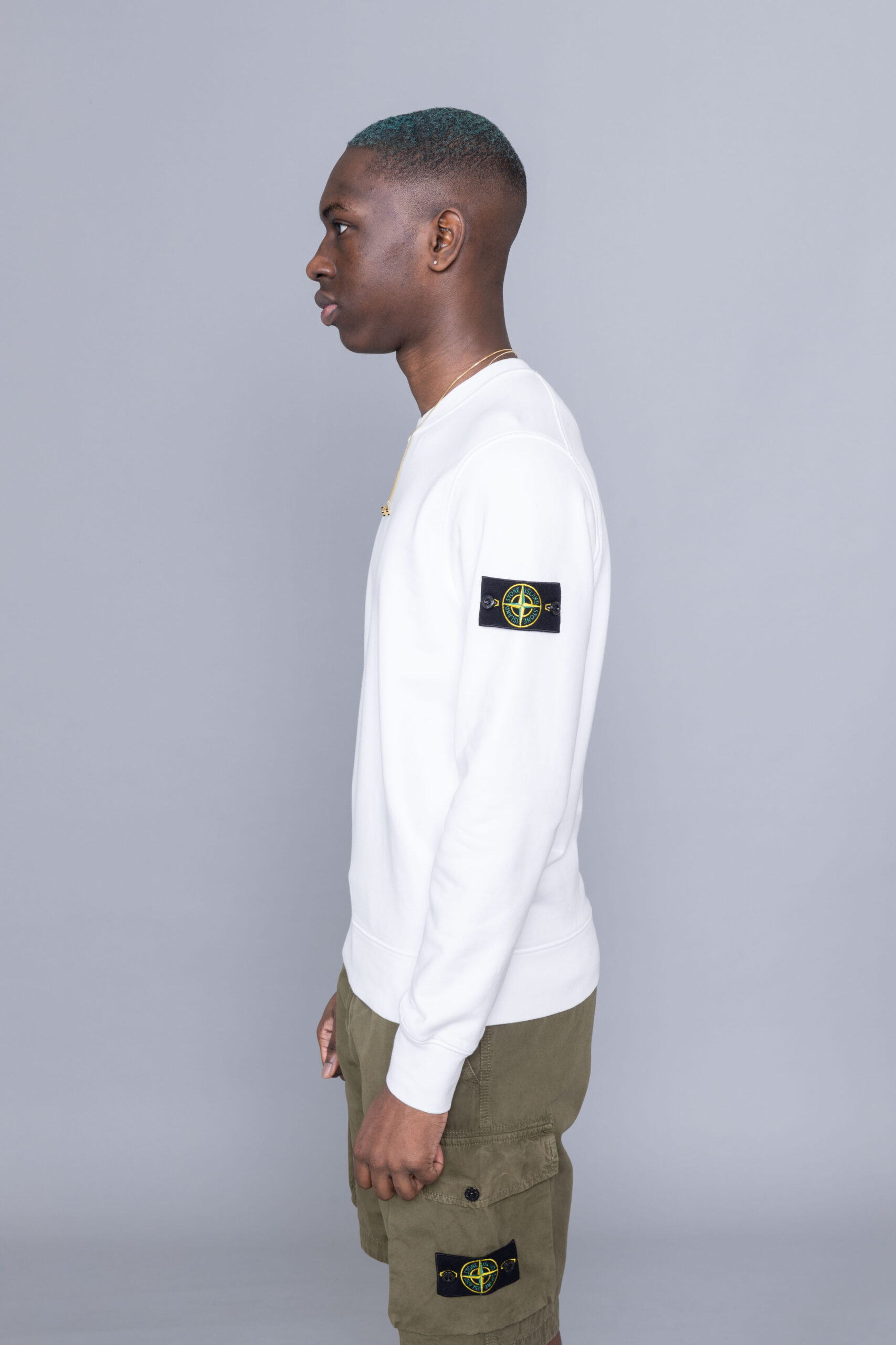 Stone Island Crewneck Sweatshirt White 741563051.V0001 Stone Island Crewneck Sweatshirt White 741563051.V0001