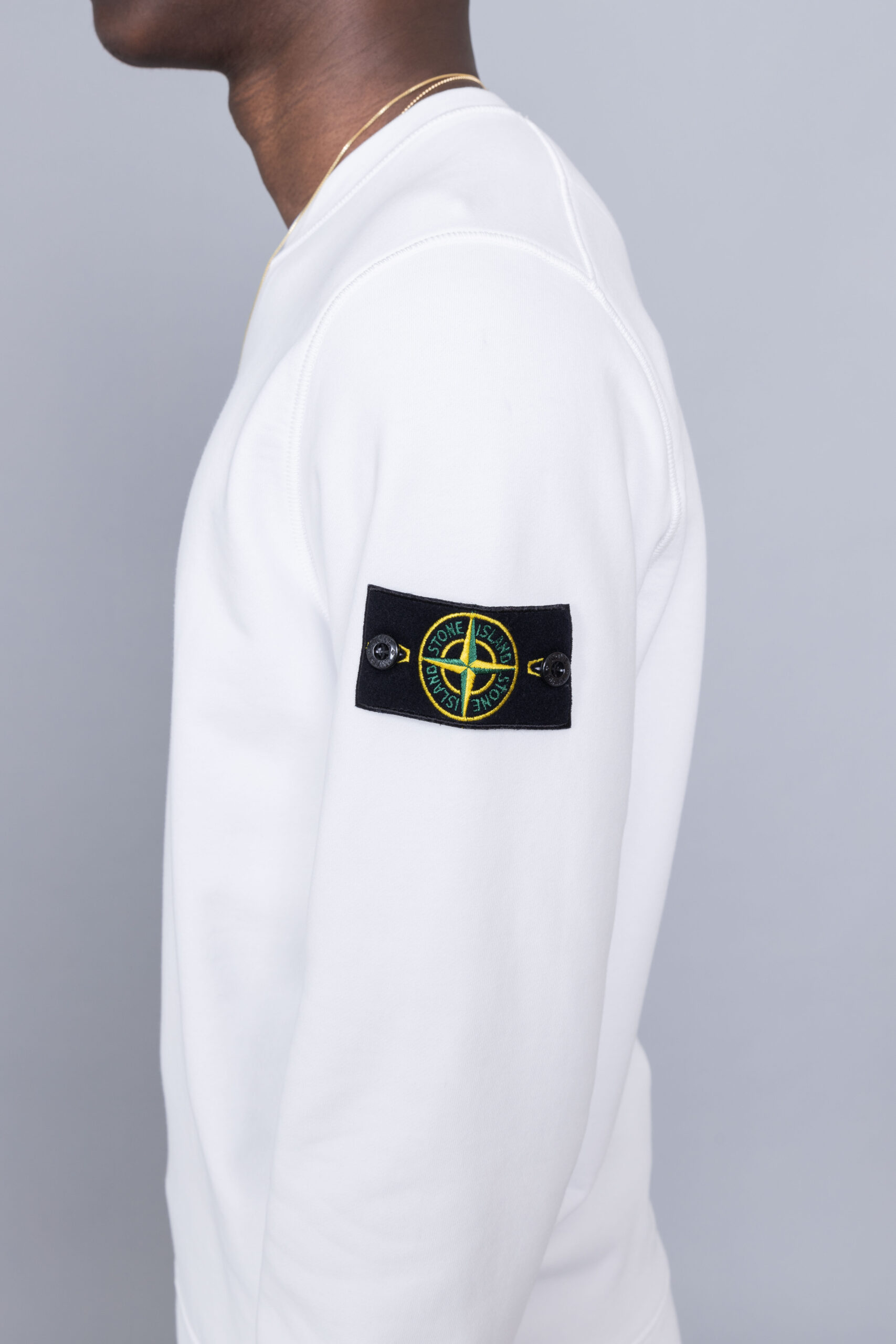 White stone island jumper mens new arrivals