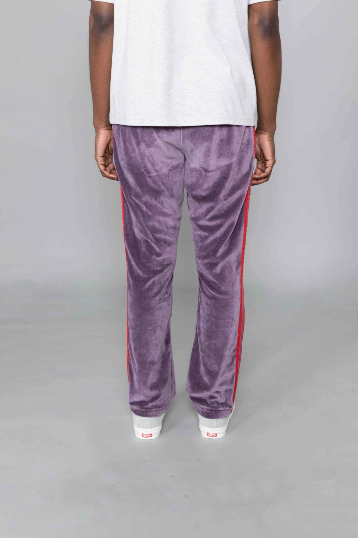 Needles Narrow Track Pant Velour Purple 