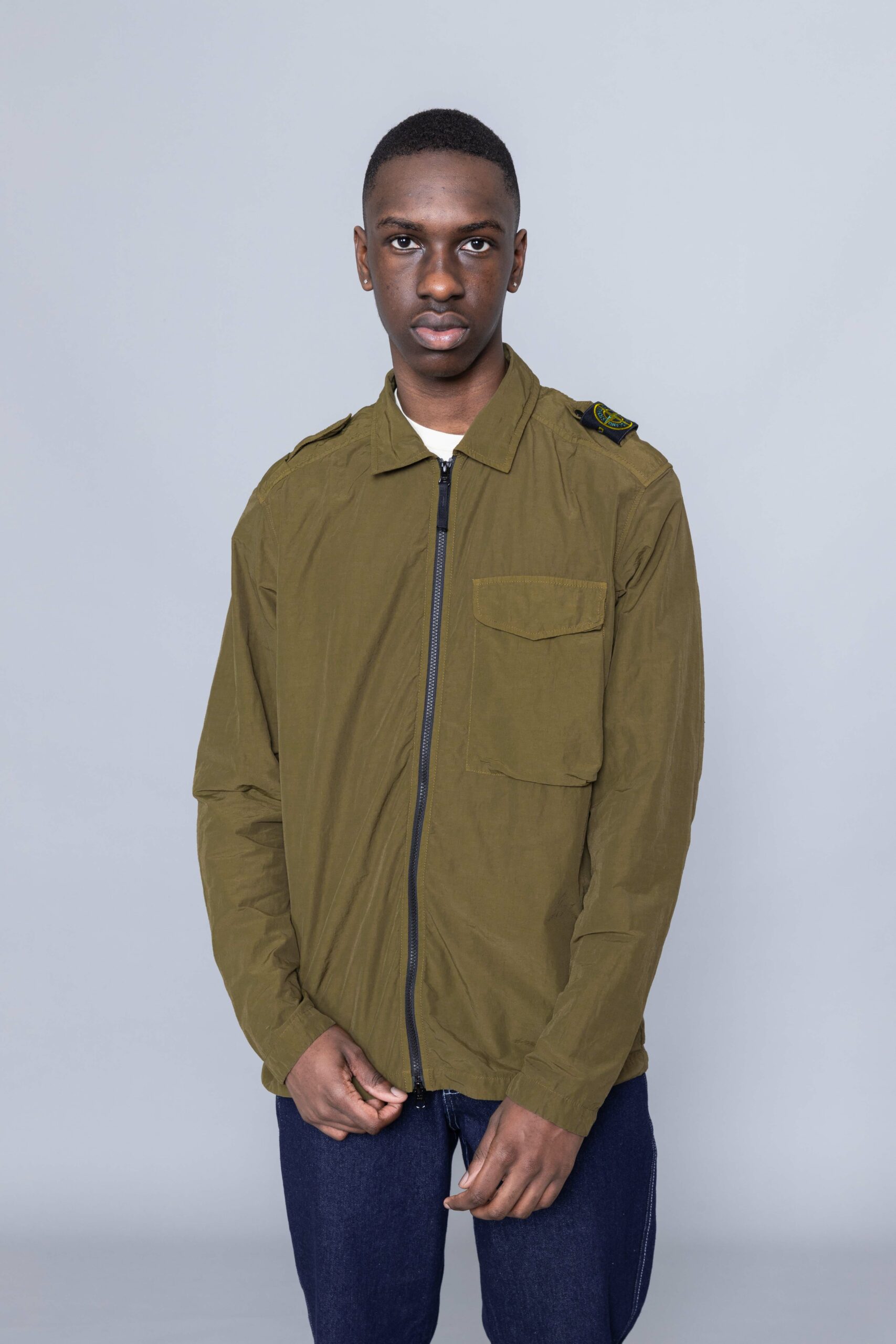 Stone island naslan light overshirt on sale