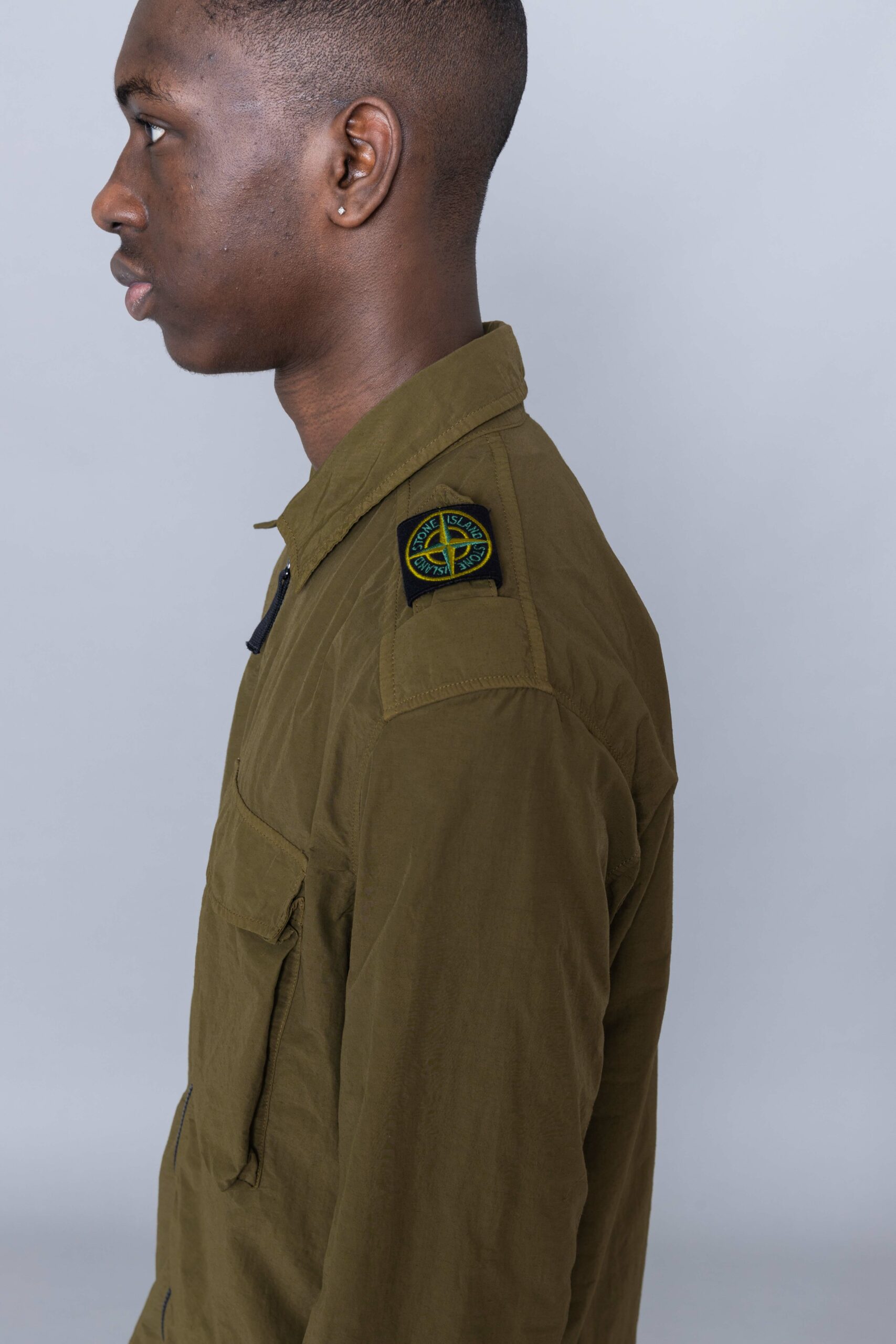 Olive stone sales island overshirt