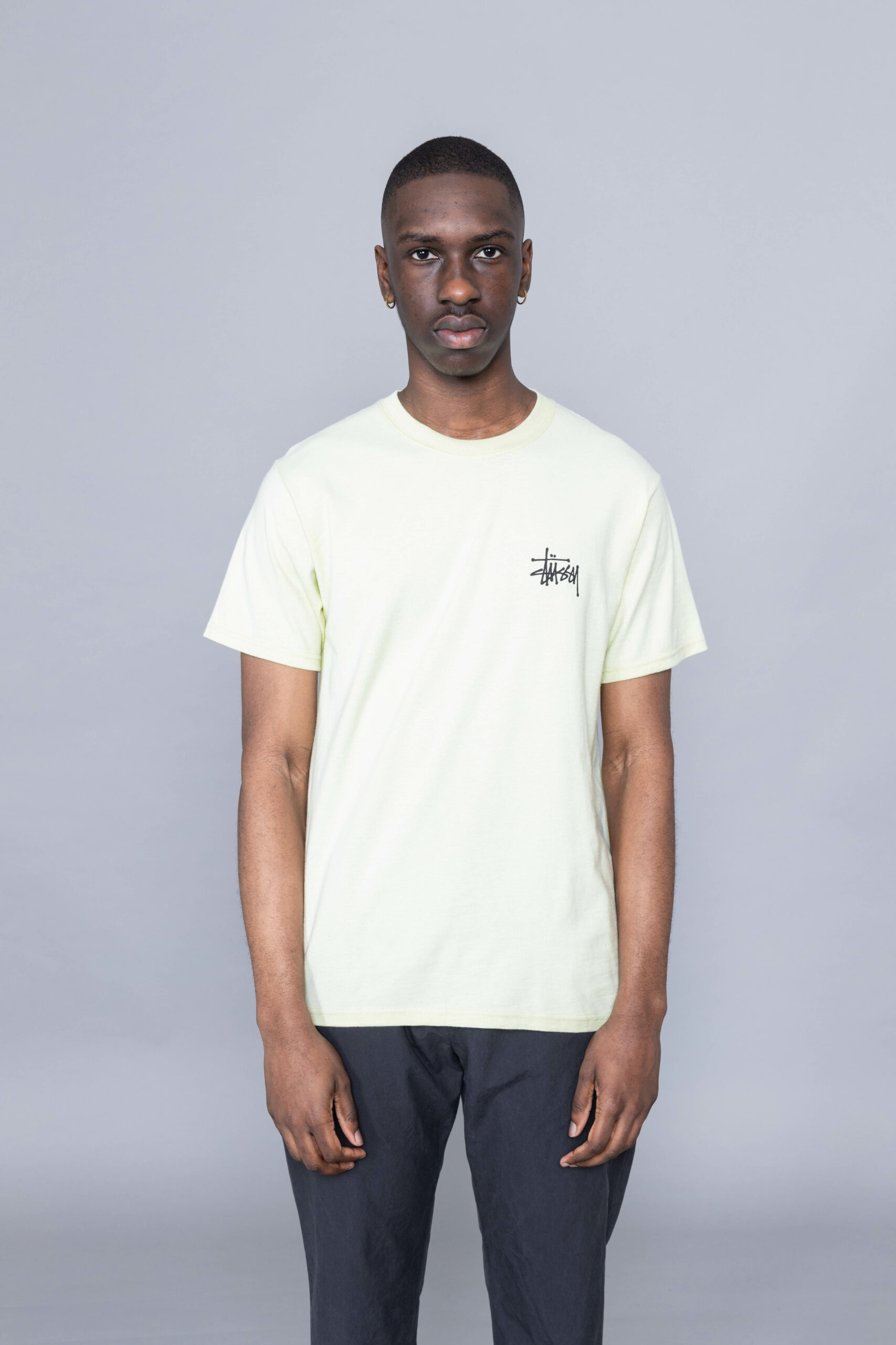 stussy pale yellow