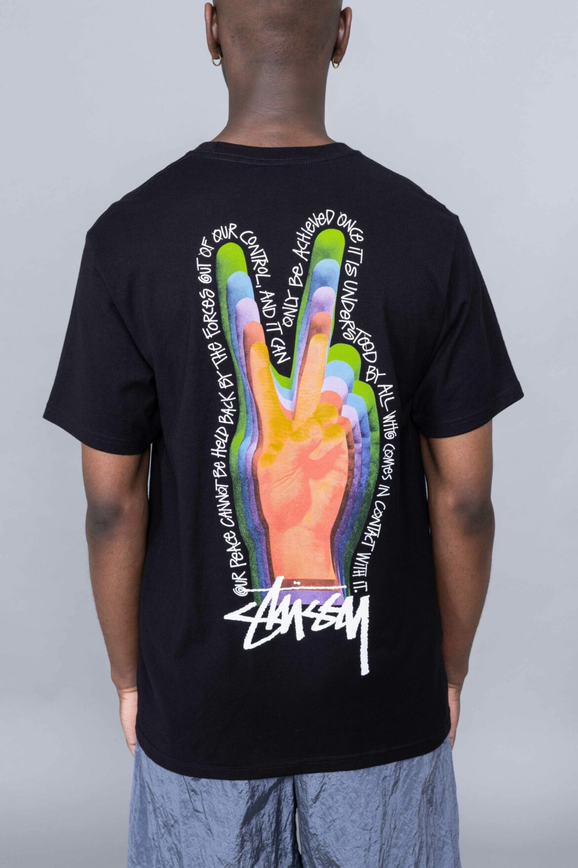 STUSSY PEACE SIGN TEE