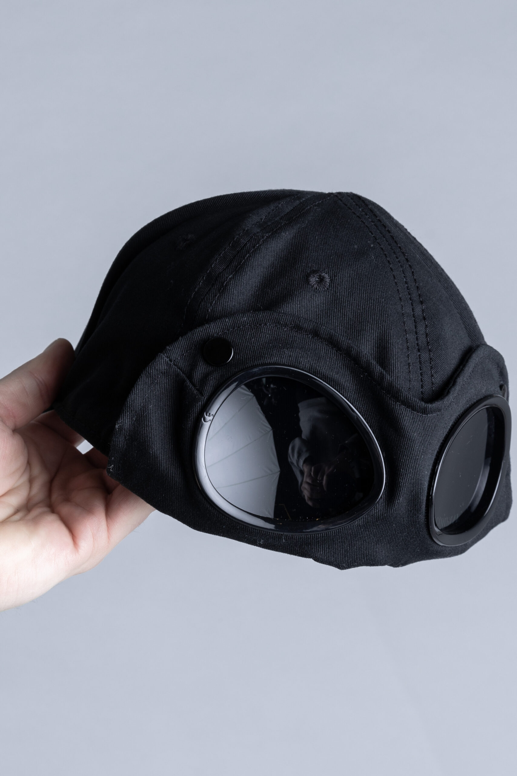 C.P. Company Gabardine Goggle Cap Black 