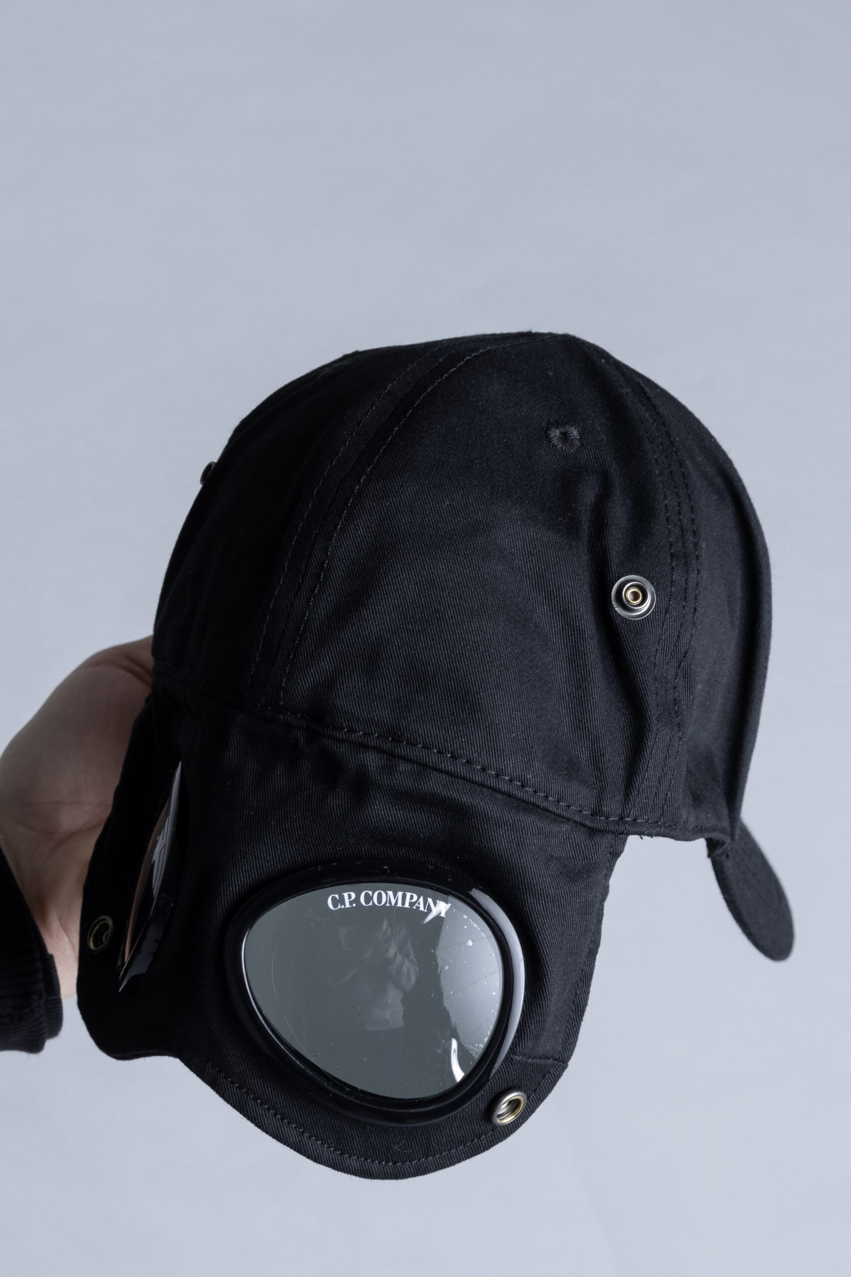 C.P. Company Gabardine Goggle Cap Black 
