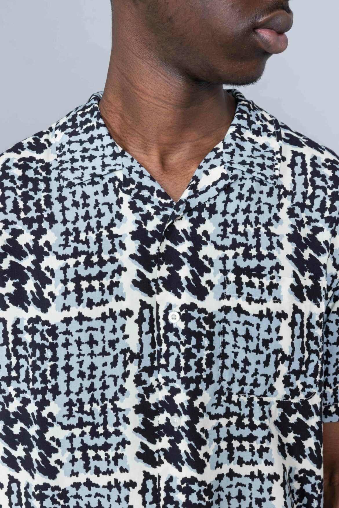 stussy hand drawn houndstooth shirt
