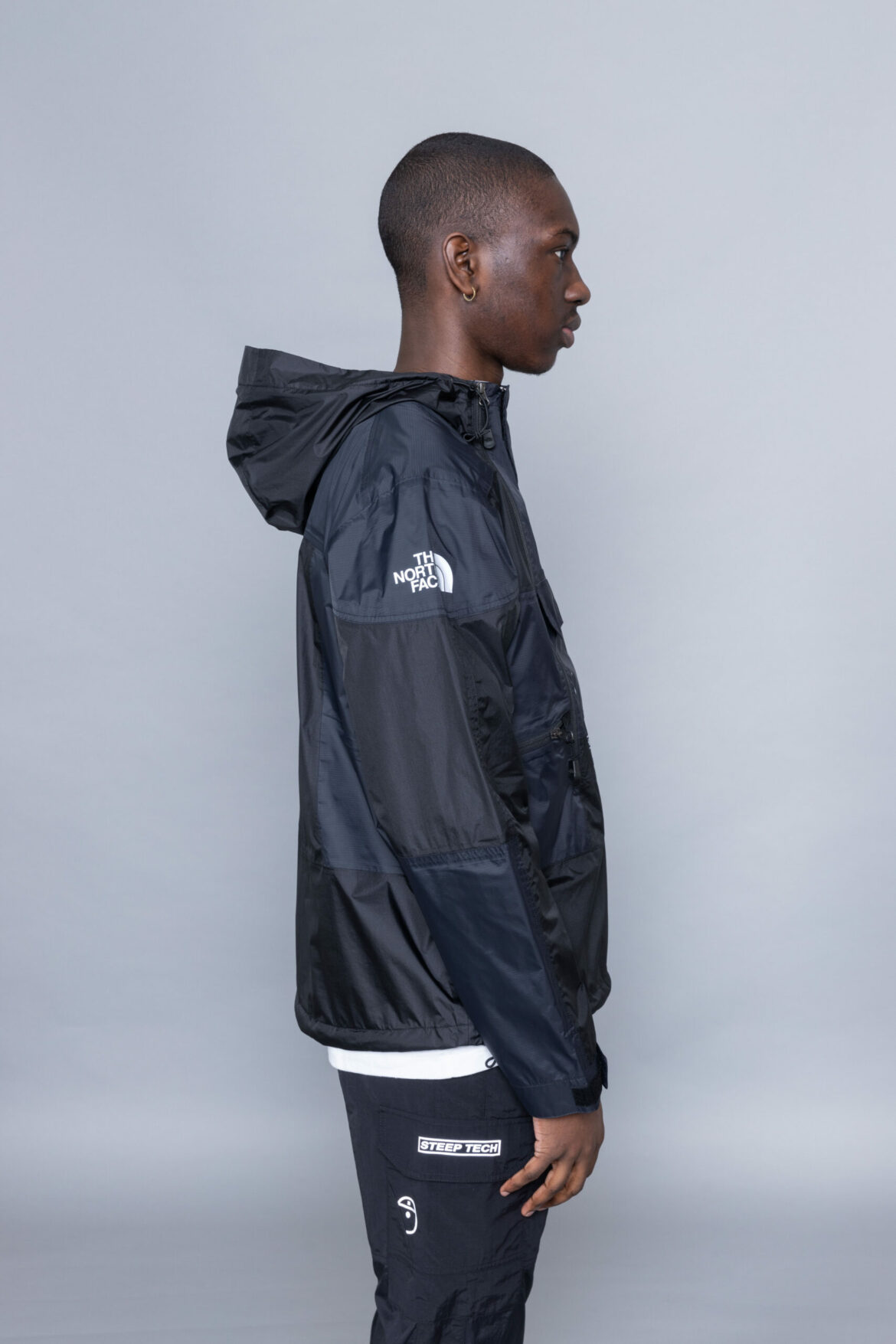 light black rain jacket