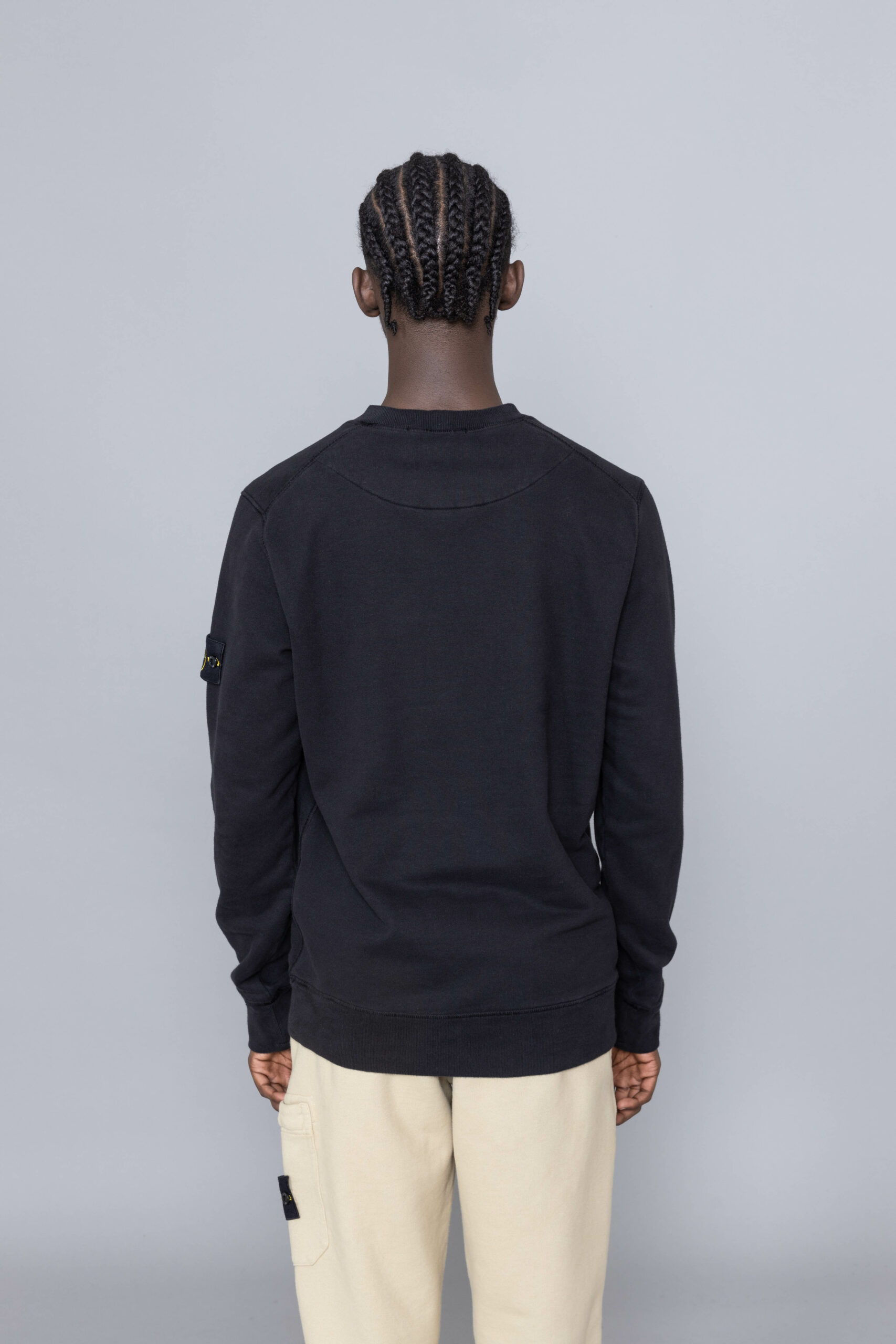 stone island hoodie black small