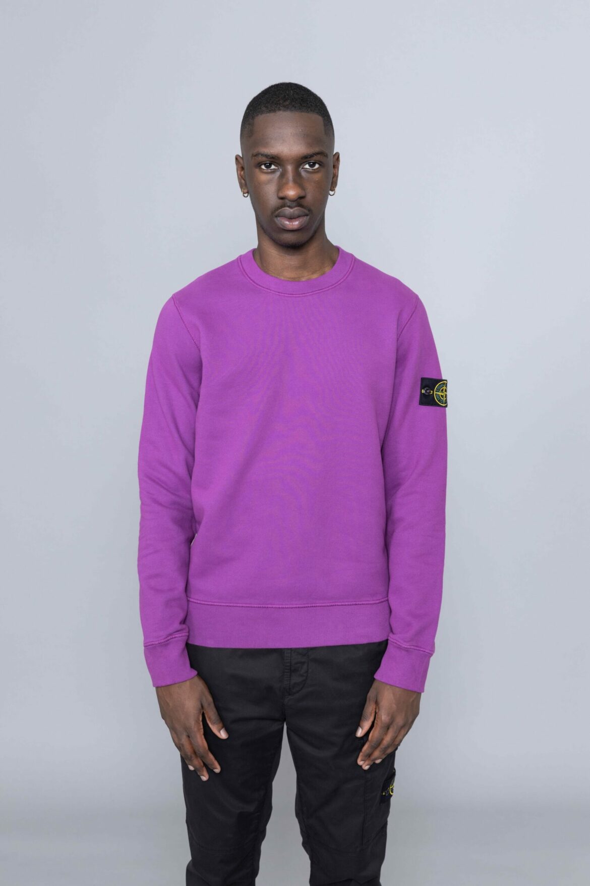 Stone Island Crewneck Sweatshirt Magenta 751563020 - Centrevillestore