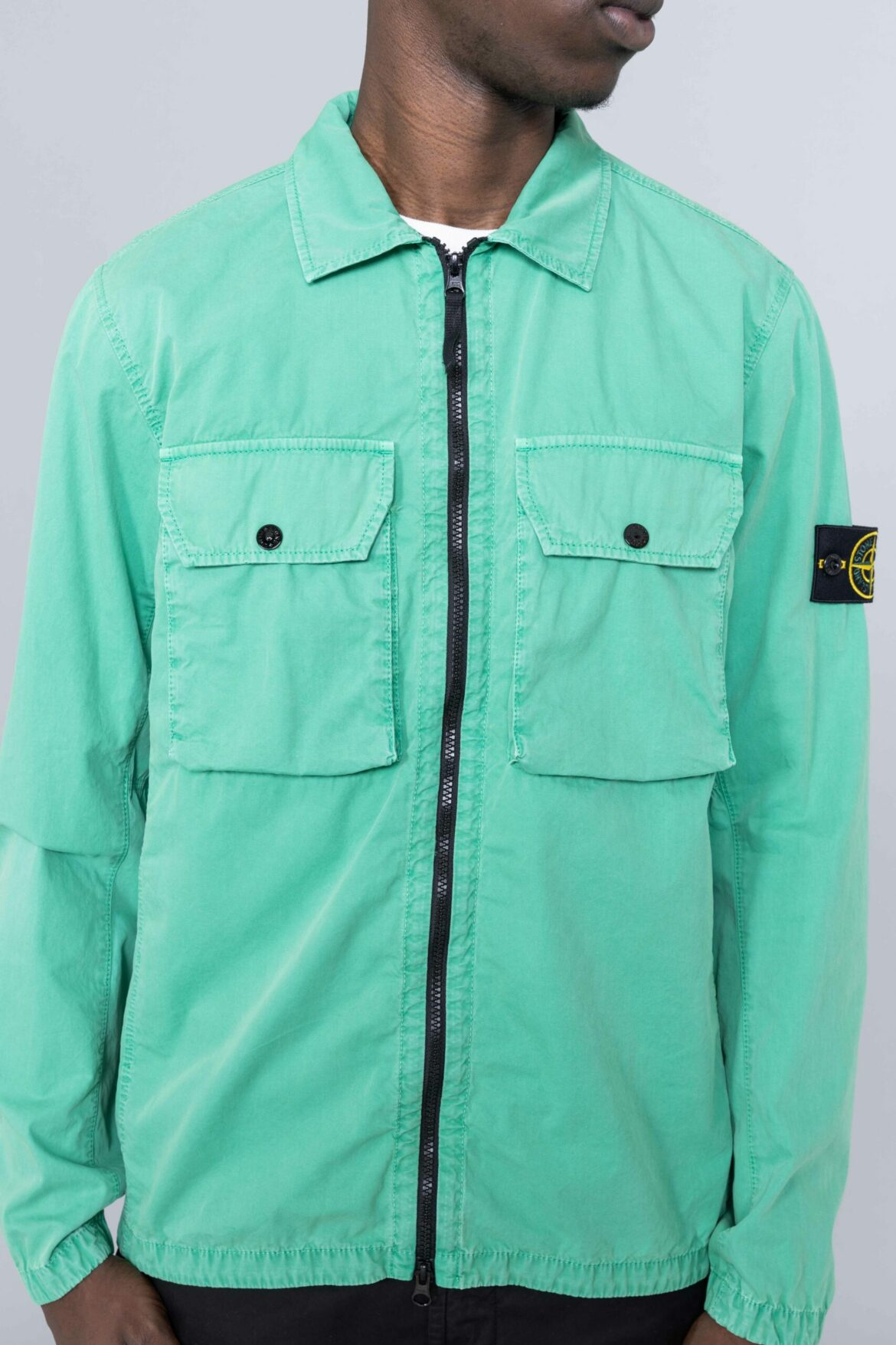 stone island membrana green