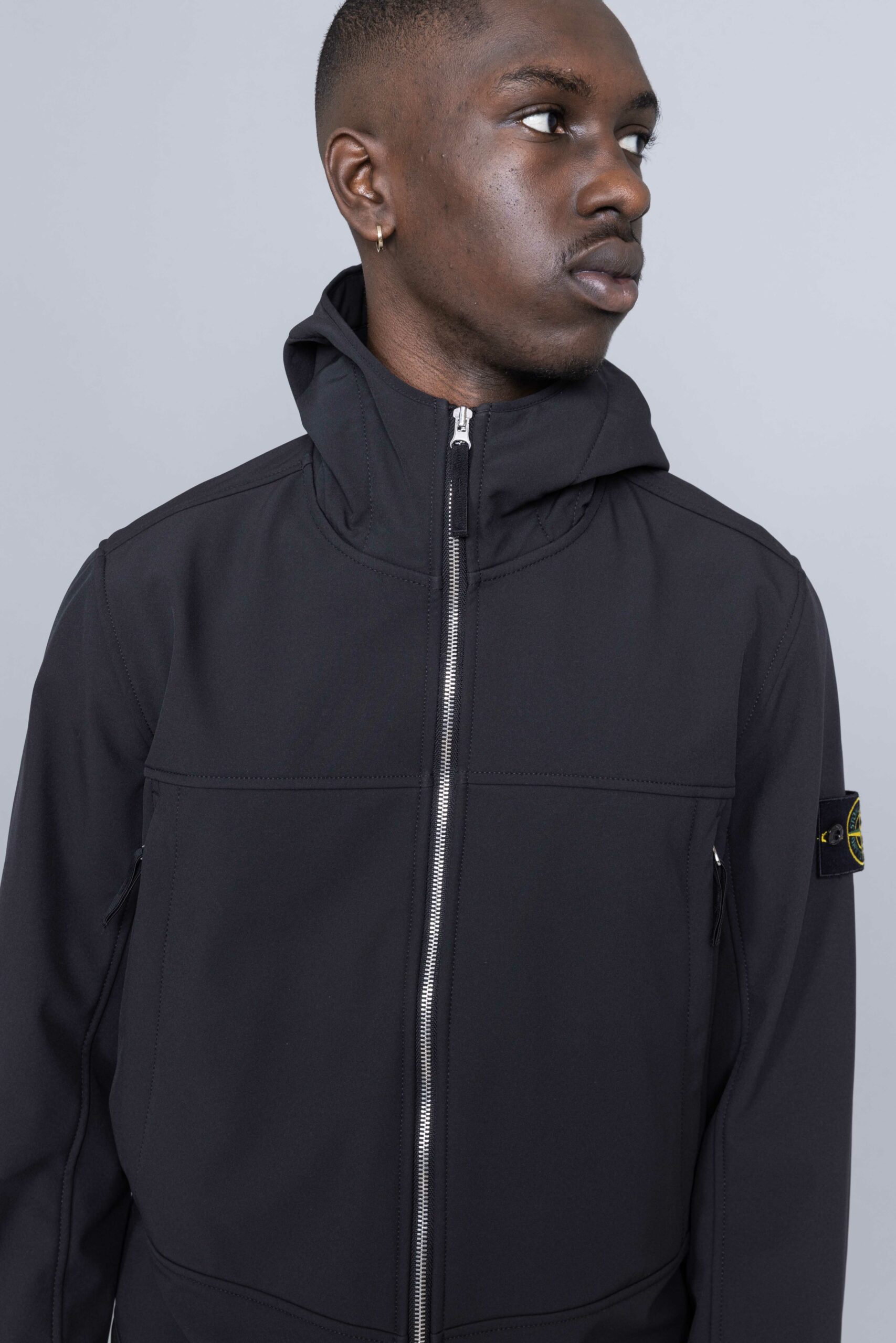 Stone Island Soft Shell R Jacket Black Brussels Centrevillestore