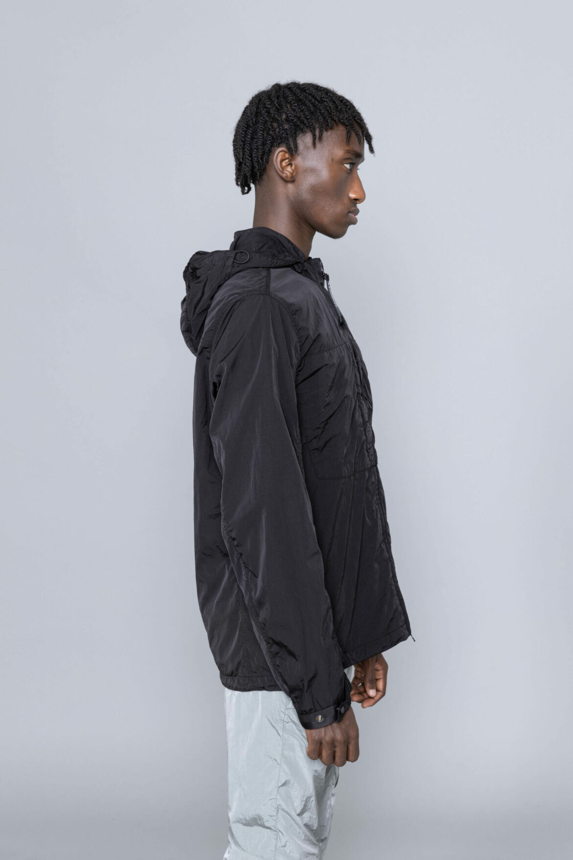 C.P. Company Chrome R Detachable Goggle Overshirt Black jacket Centrevillestore