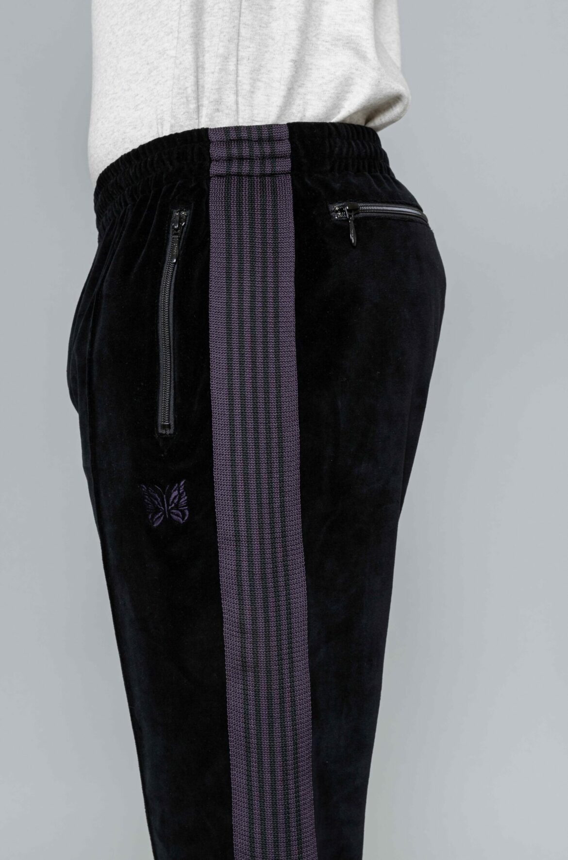 Needles Narrow Track Pants Black sales - Centrevillestore