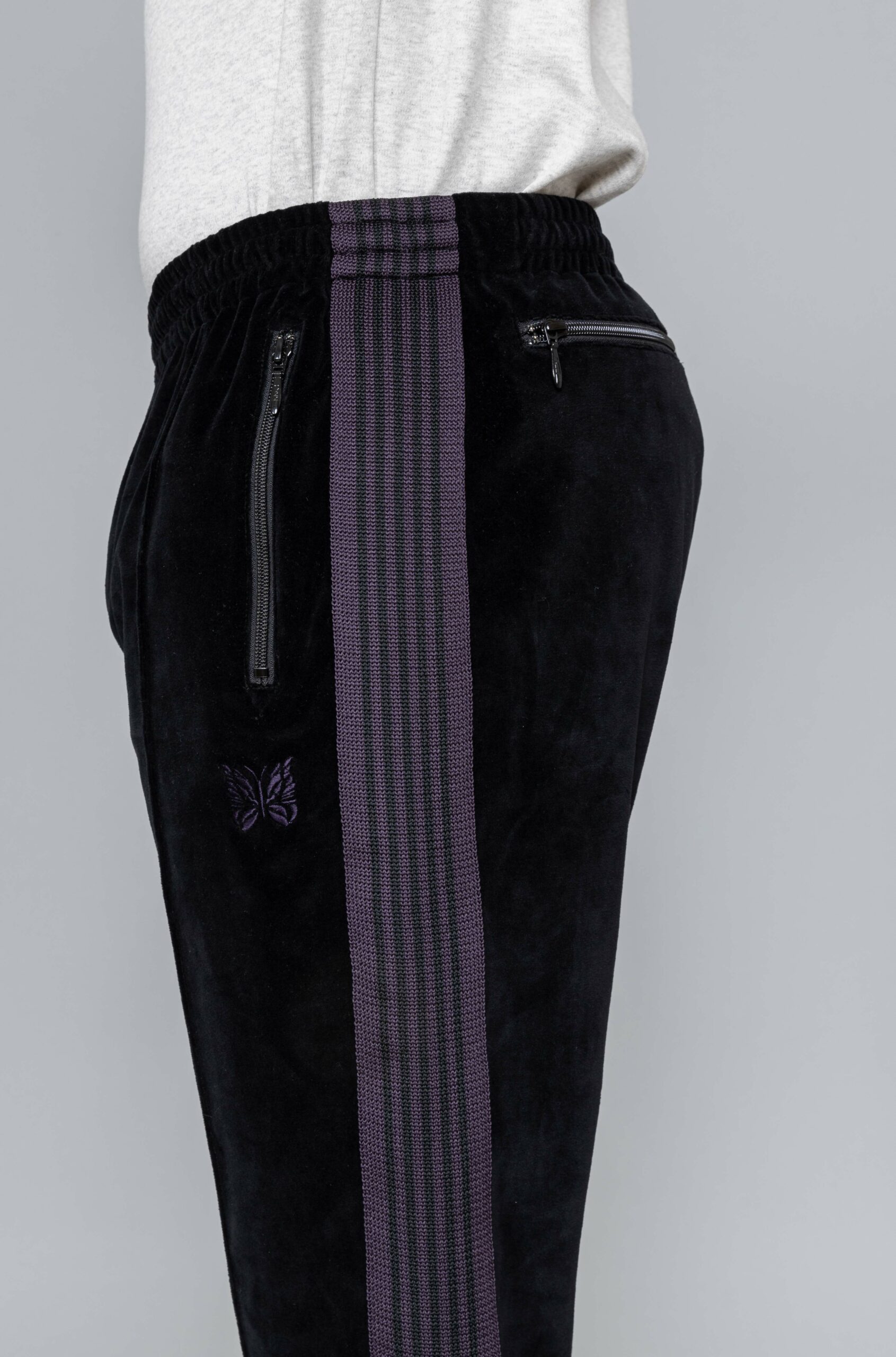 Needles Narrow Track Pants Black sales - Centrevillestore