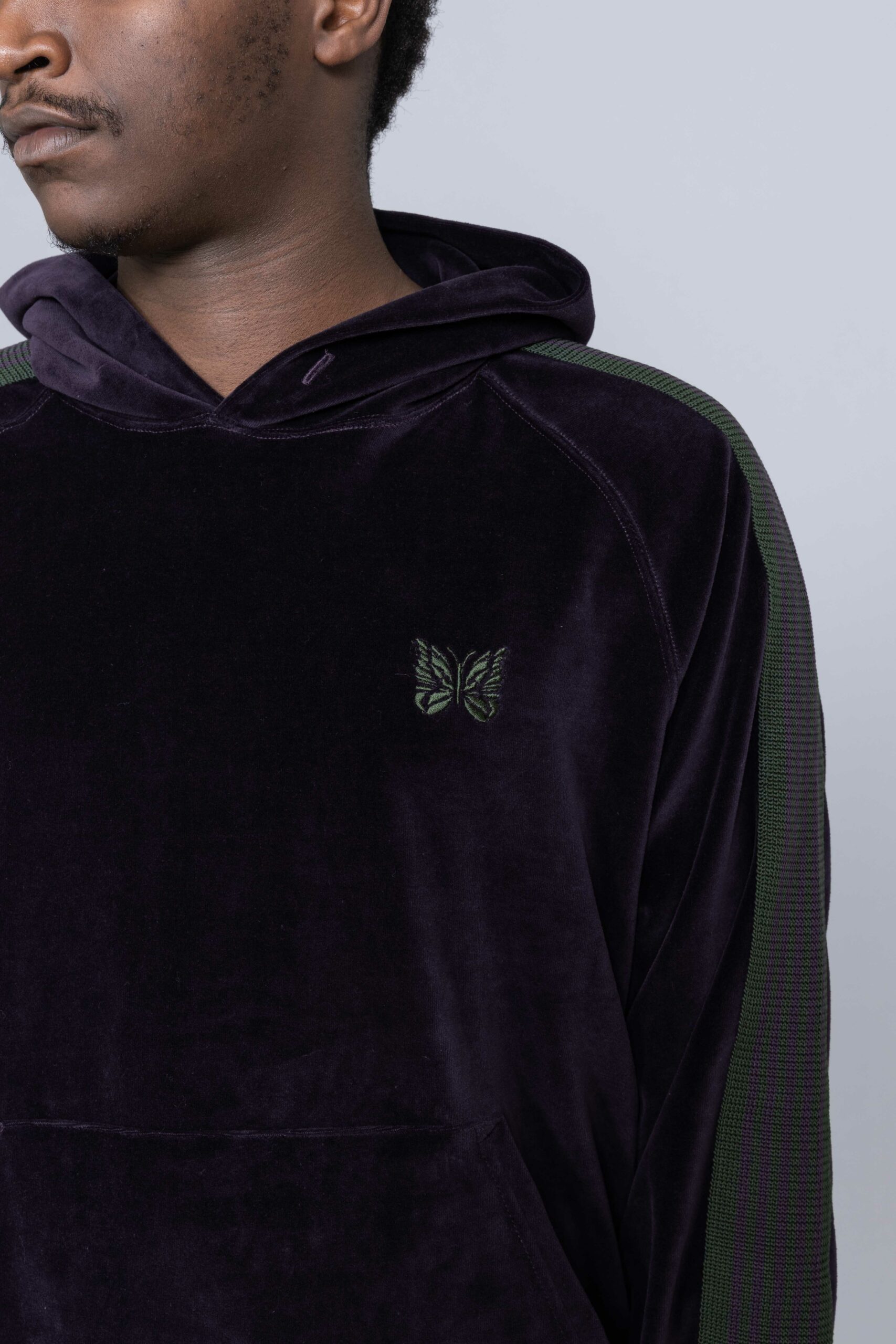 Needles Track Hoody Velour brussels - Centrevillestore