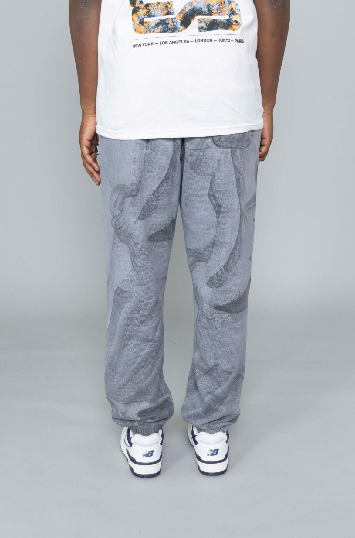 Stussy Floral Flower Fleece Jogger Sweatpants Size Medium
