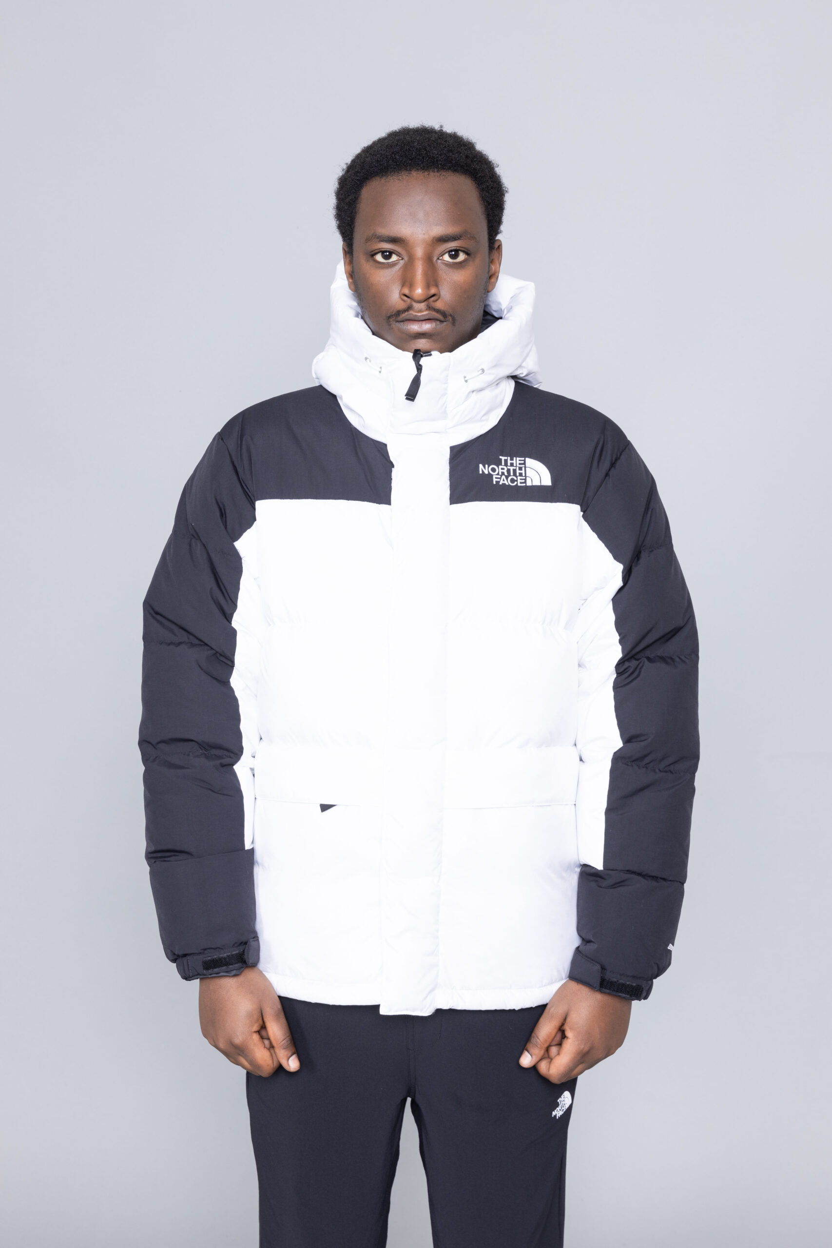 north face white down coat