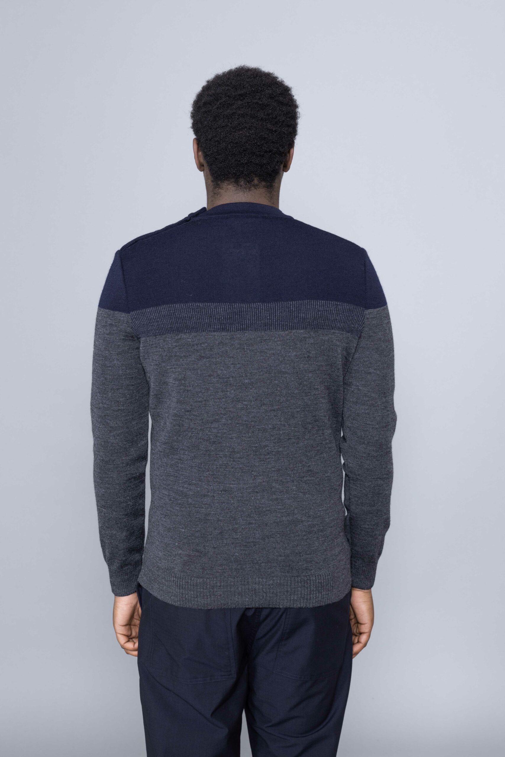 Saint James Aquitaine Knitwear Grey Marine • Centreville Store Brussels