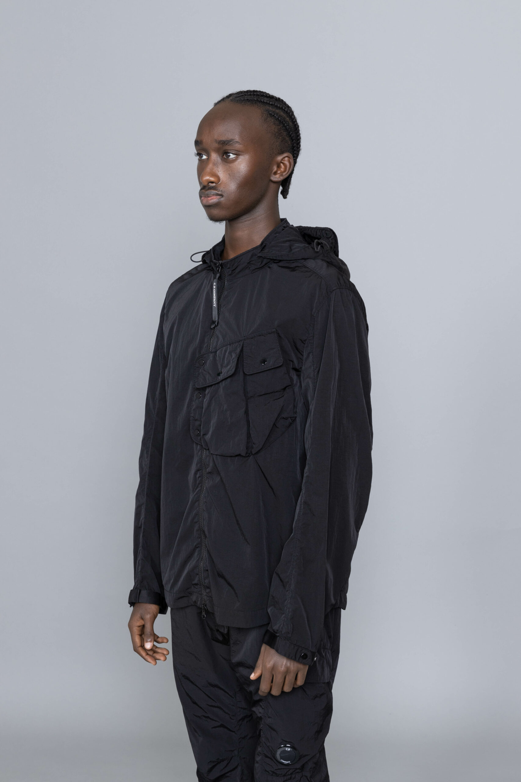 Chrome-R Detachable Goggle Overshirt Black