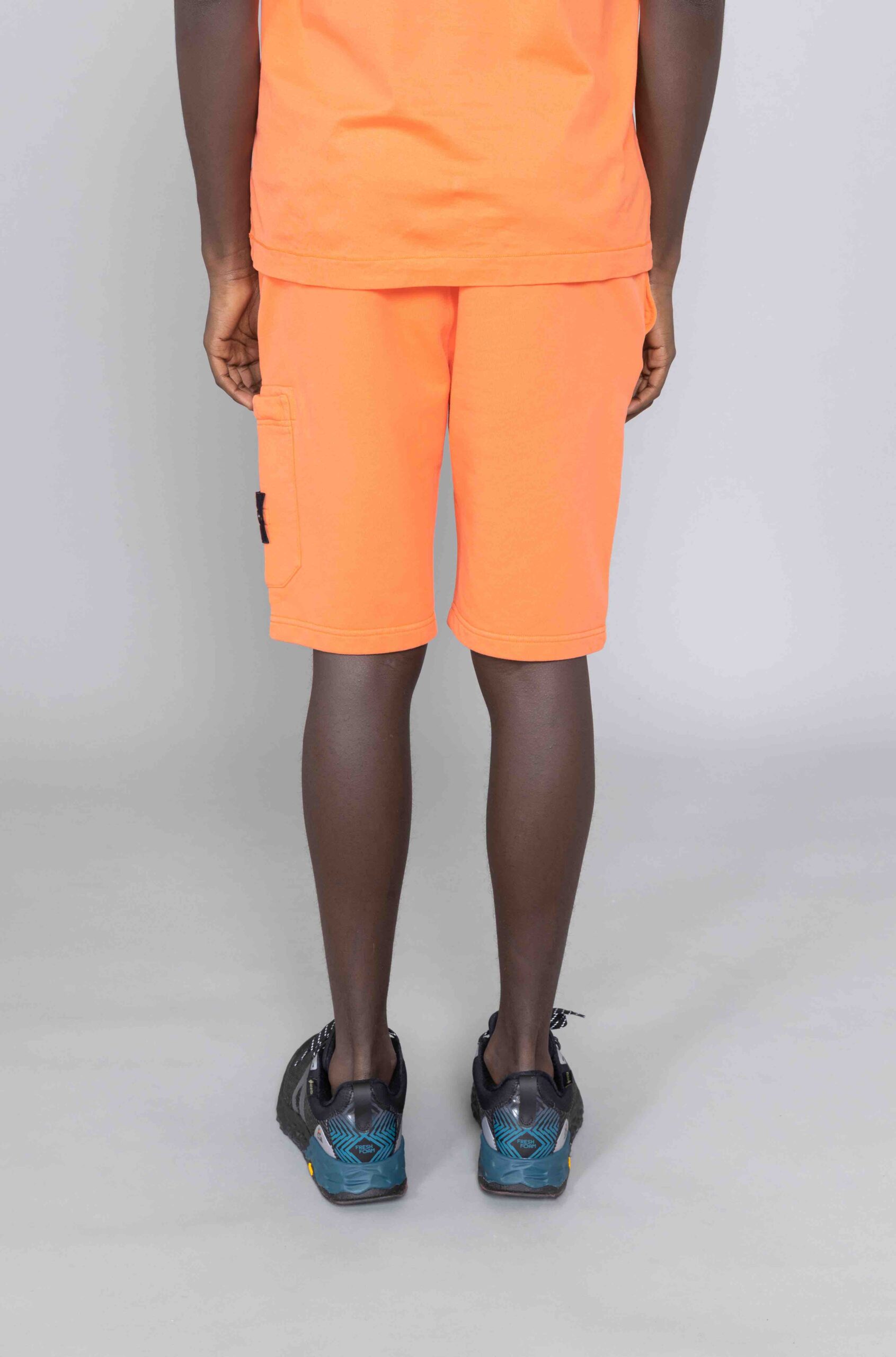 Stone Island Cargo Sweat Shorts Orange 