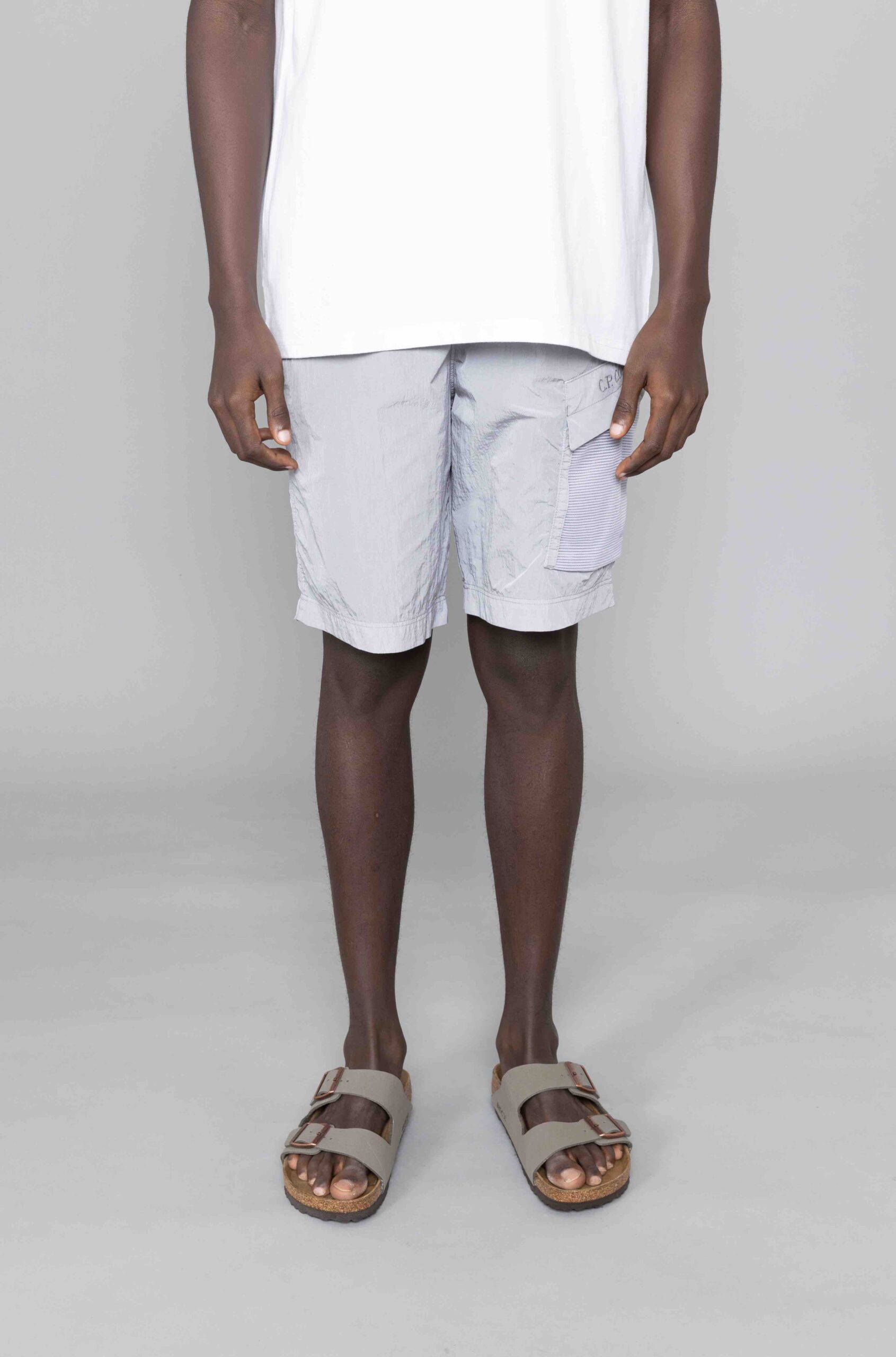 Chrome Logo Swim Shorts Griffin Grey 