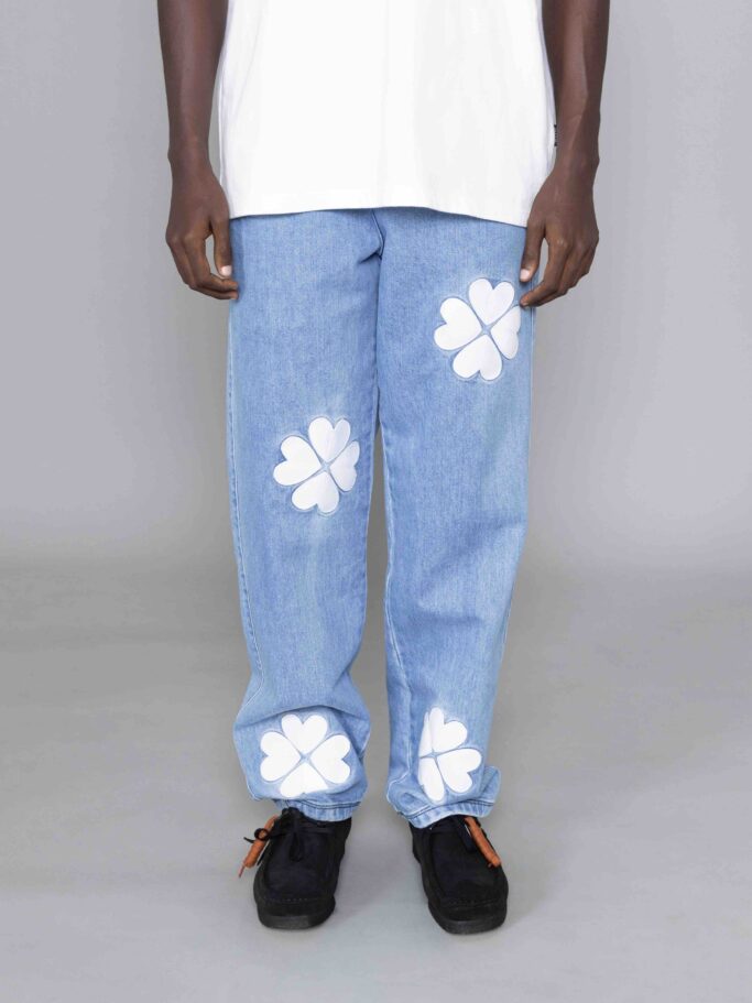 C.P. Company Diagonal Raised Fleece Sweatpants Gauze White