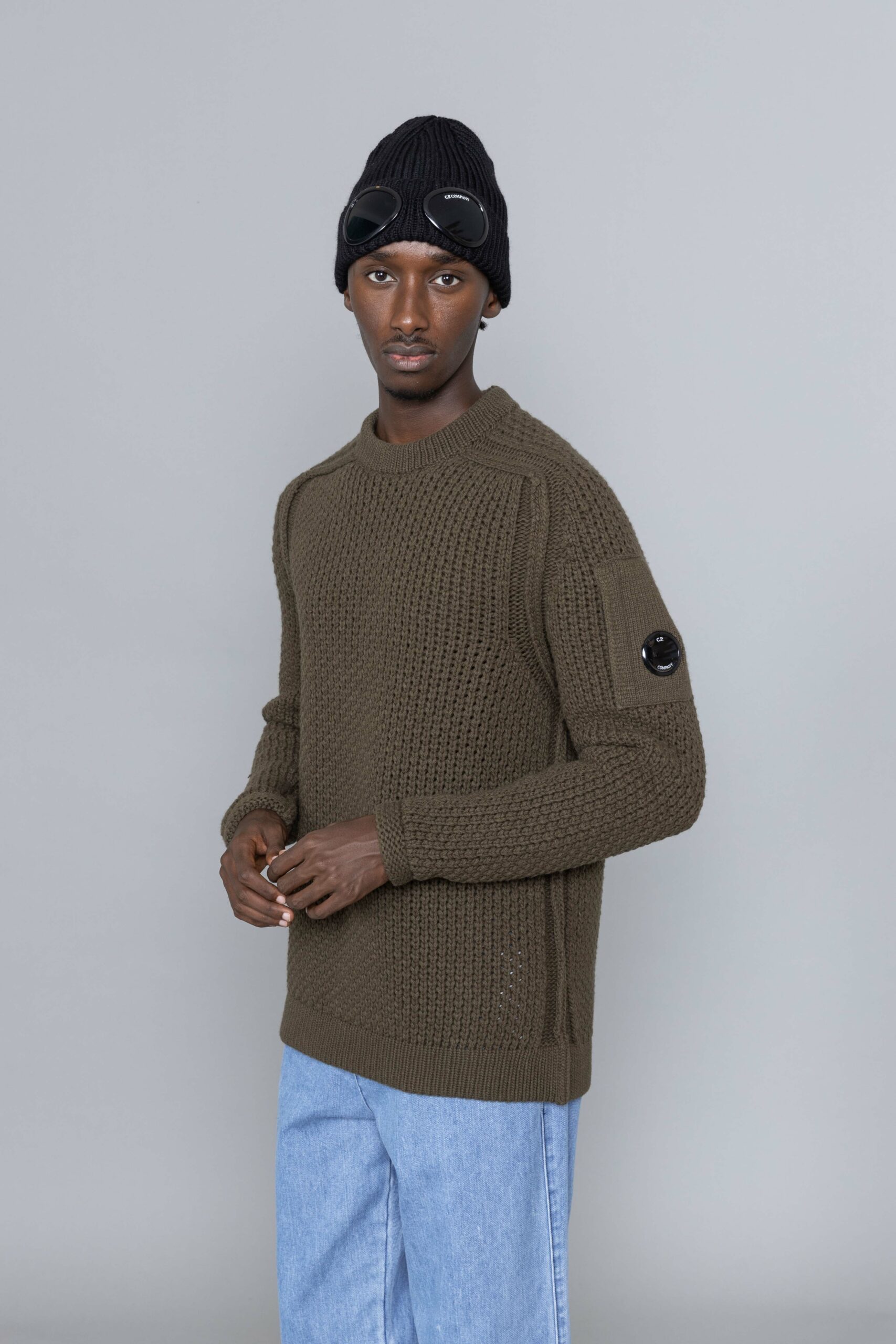 C.P. Company Lambswool Jumper Ivy Green 