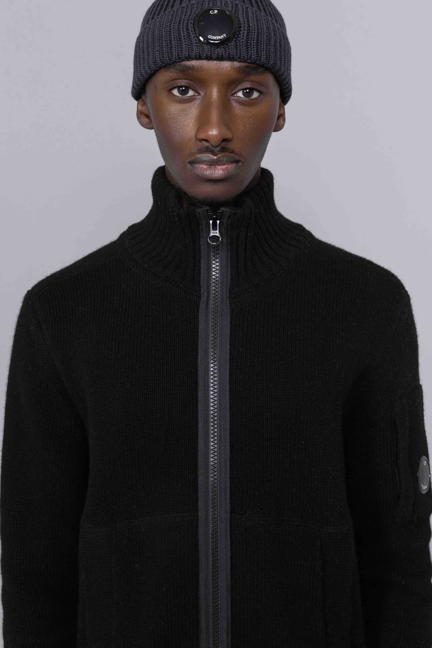 C.P. Company Lambswool Zipped Cardigan 