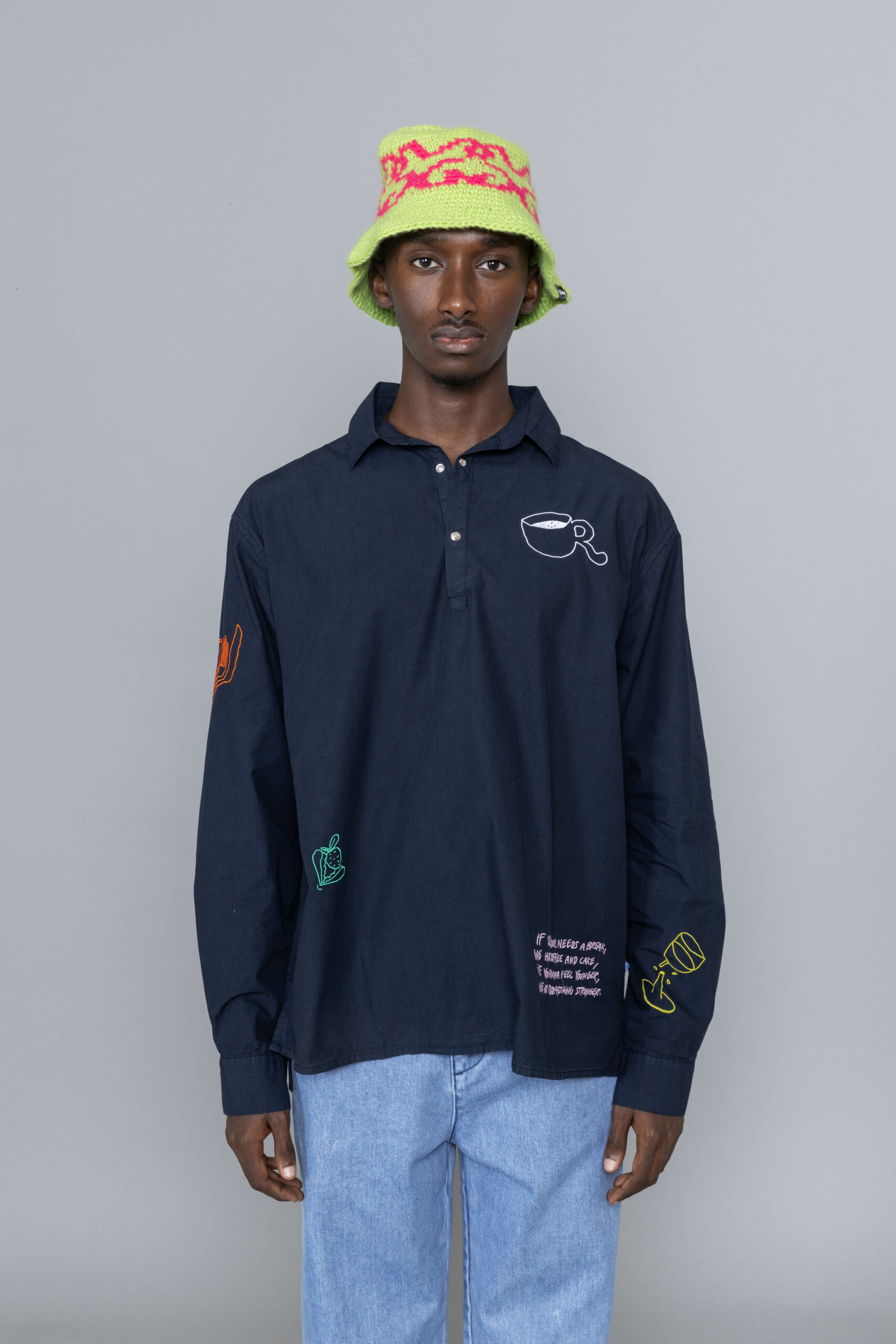 STUSSY SS KNIT BUCKET HAT クラッシャーハット - ハット