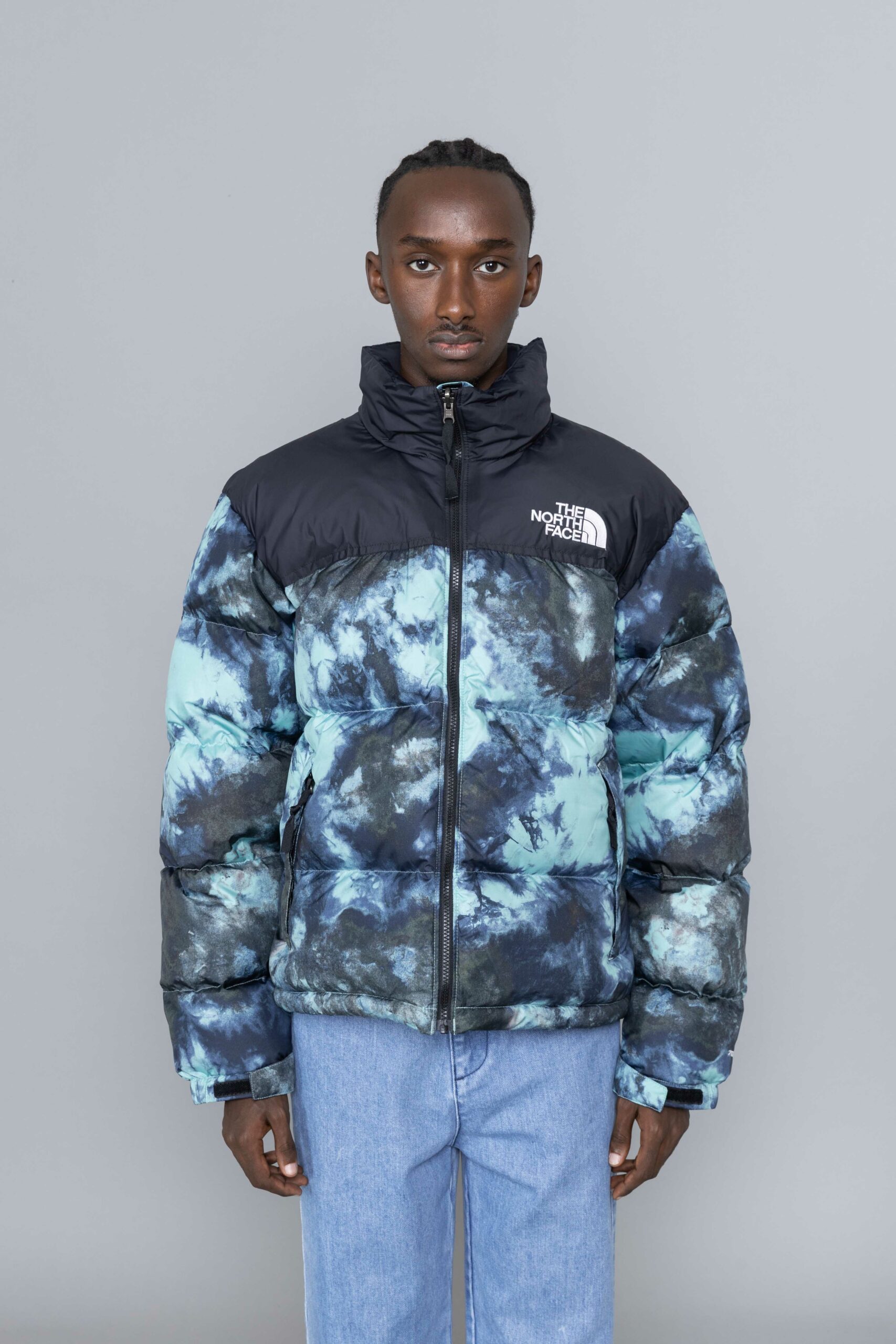 The North Face Printed 1996 Retro Nuptse Jacket Wasabi