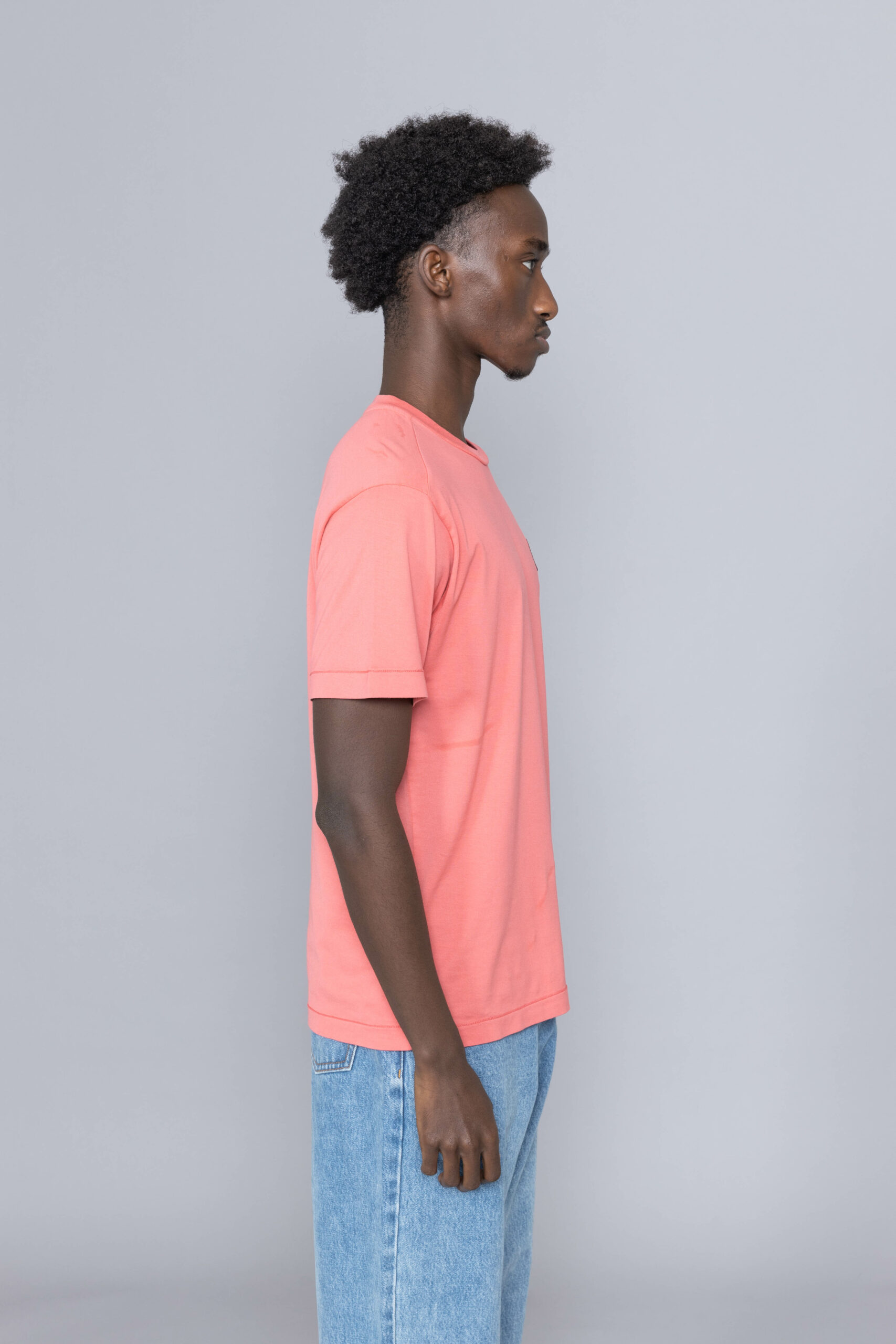 Stone Island Patch Logo Tshirt Fuchsia 24113 • Centreville Store