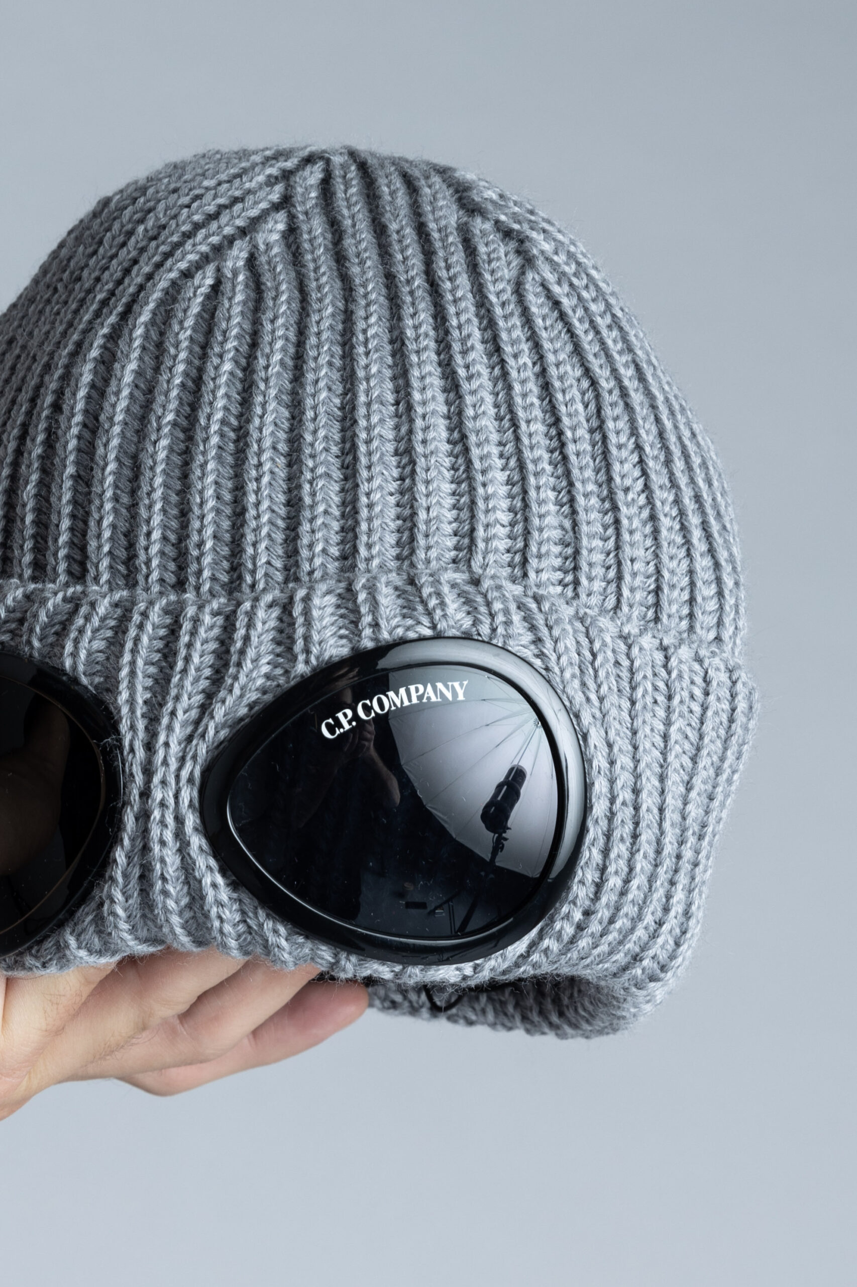 Cp company goggle beanie sales grey