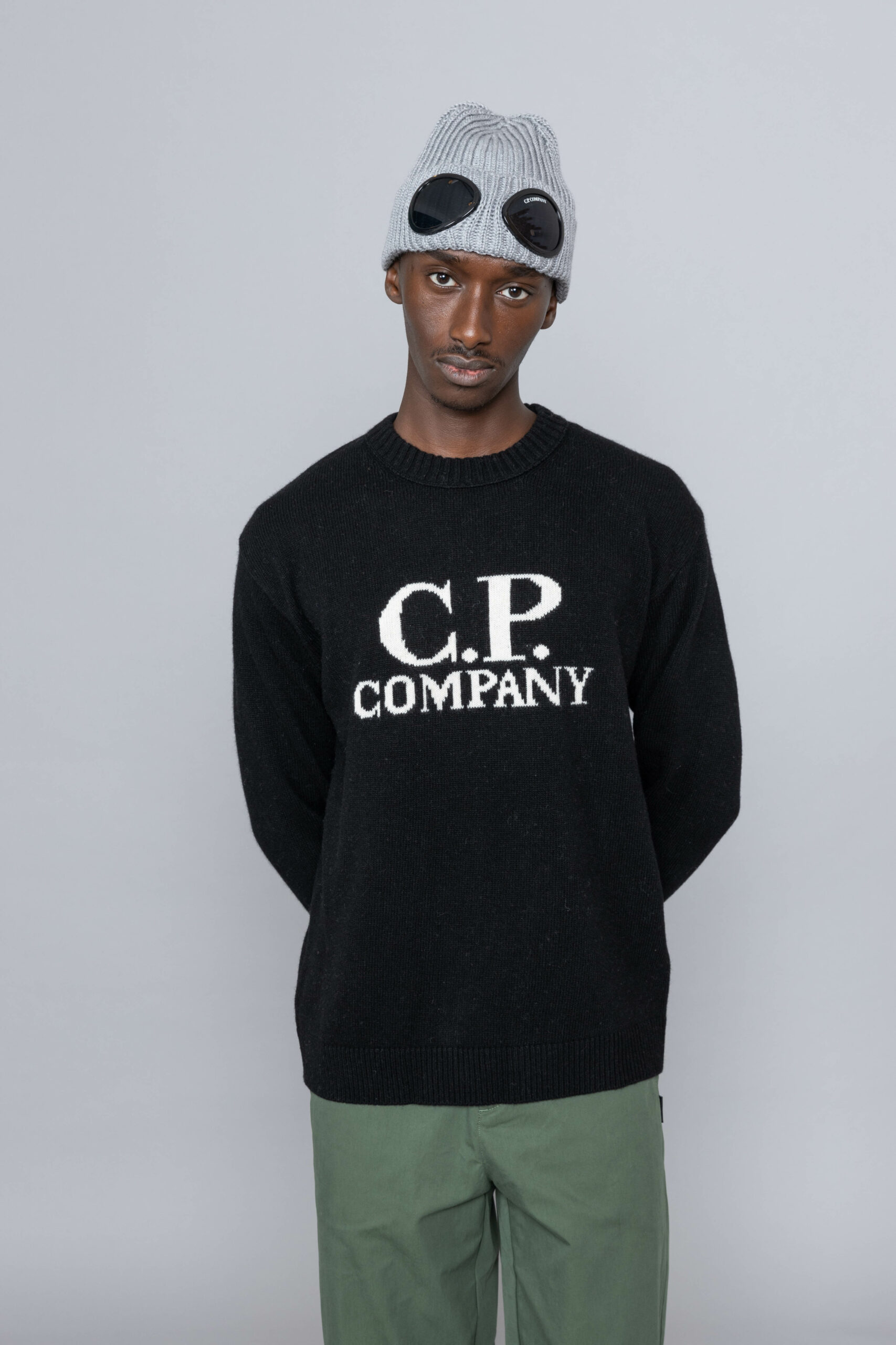 Cp company goggle beanie grey outlet