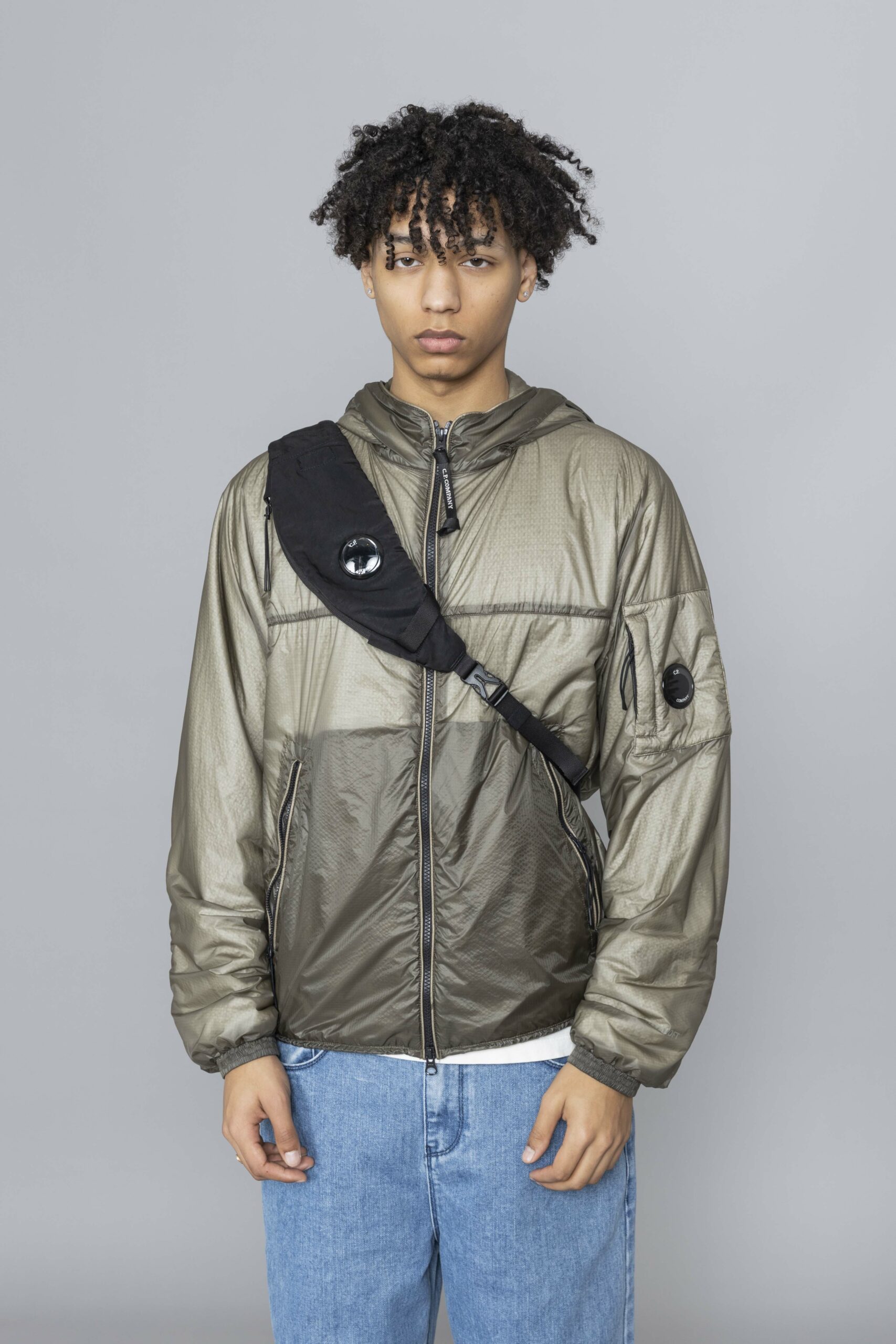 C.P. Company Nylon B Crossbody Rucksack Black goggle