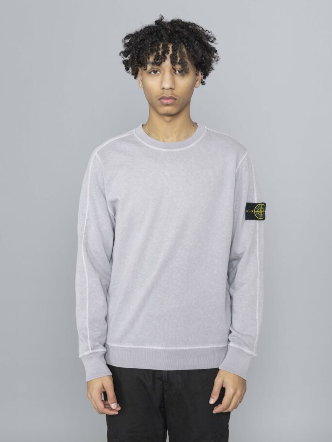 Stone island grey crew neck sweatshirt top