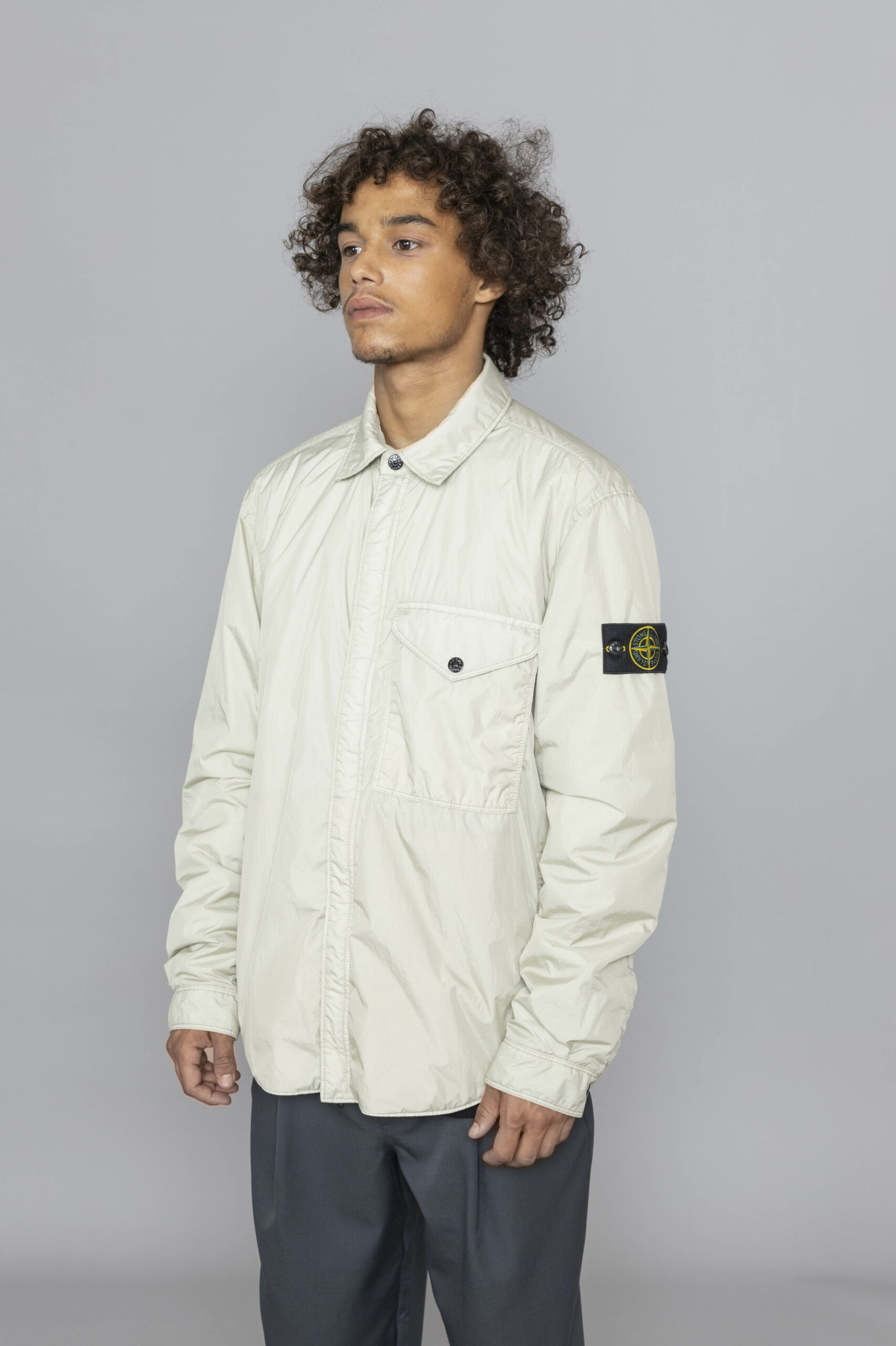 Stone island overshirt beige clearance