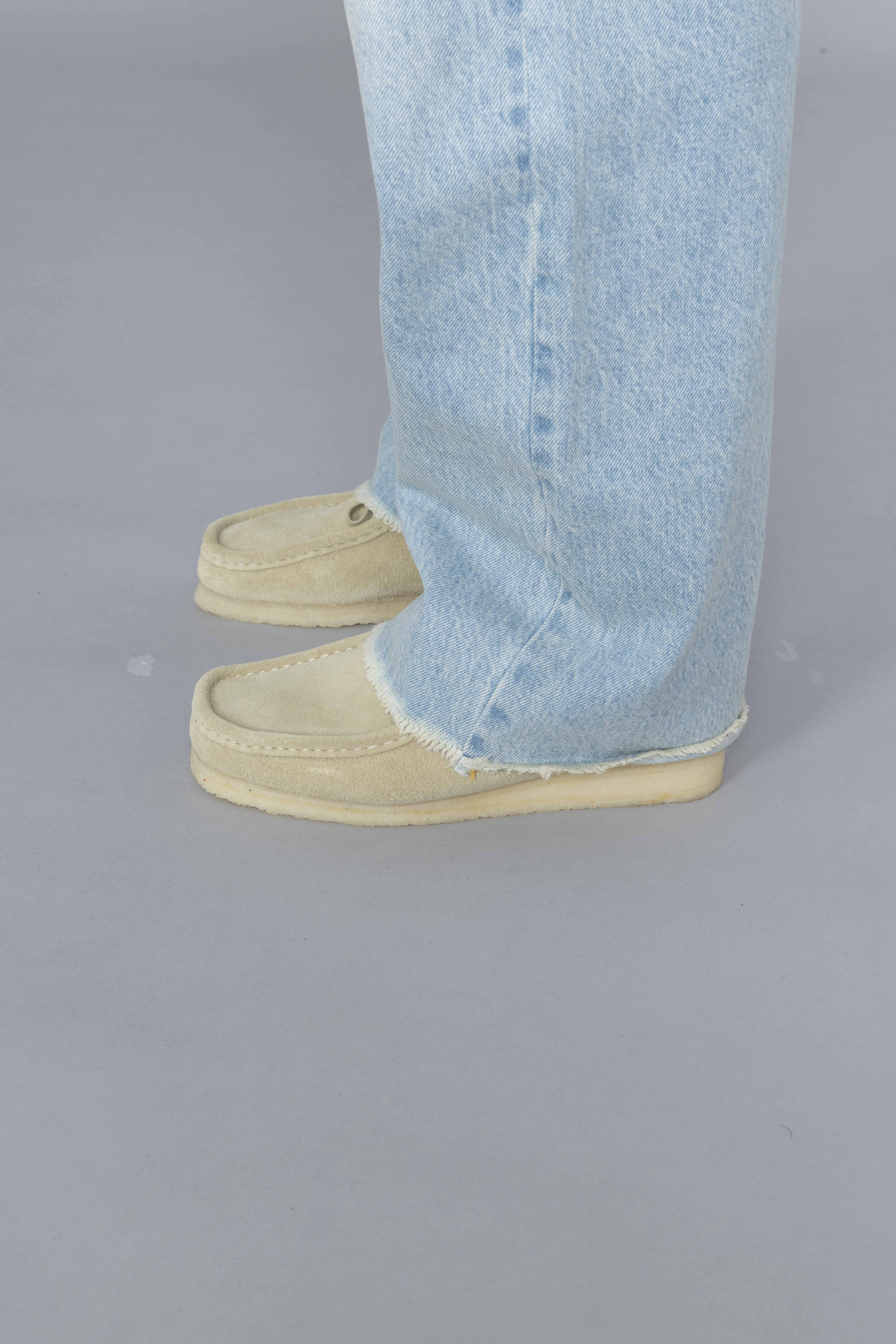 LATECHECKOUTLIGHTBLUERAWEDGEPATCHEDJEANSshoes