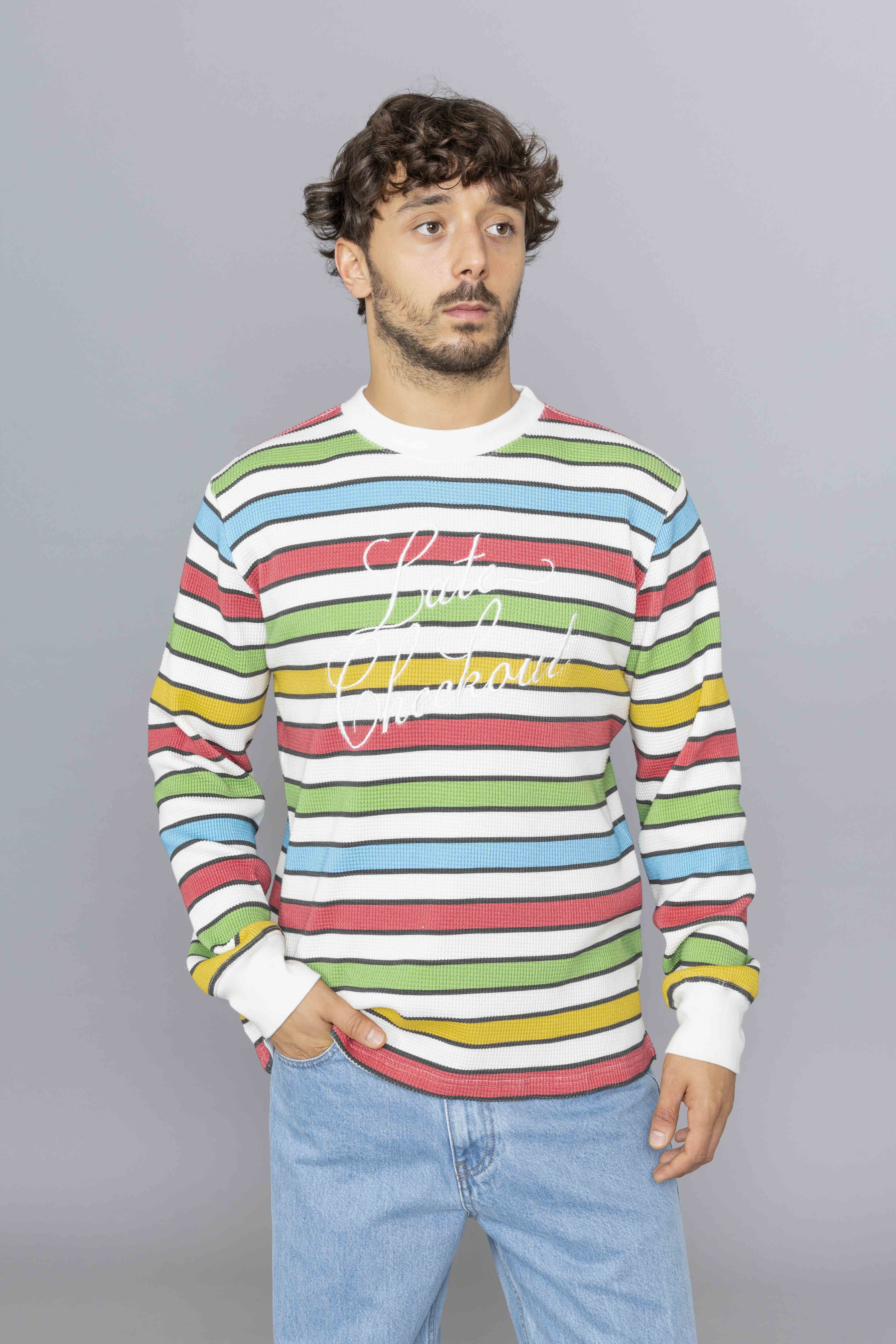 LATECHECKOUTMULTICOLOURSCRIPTWAFFLEL:STEEfs