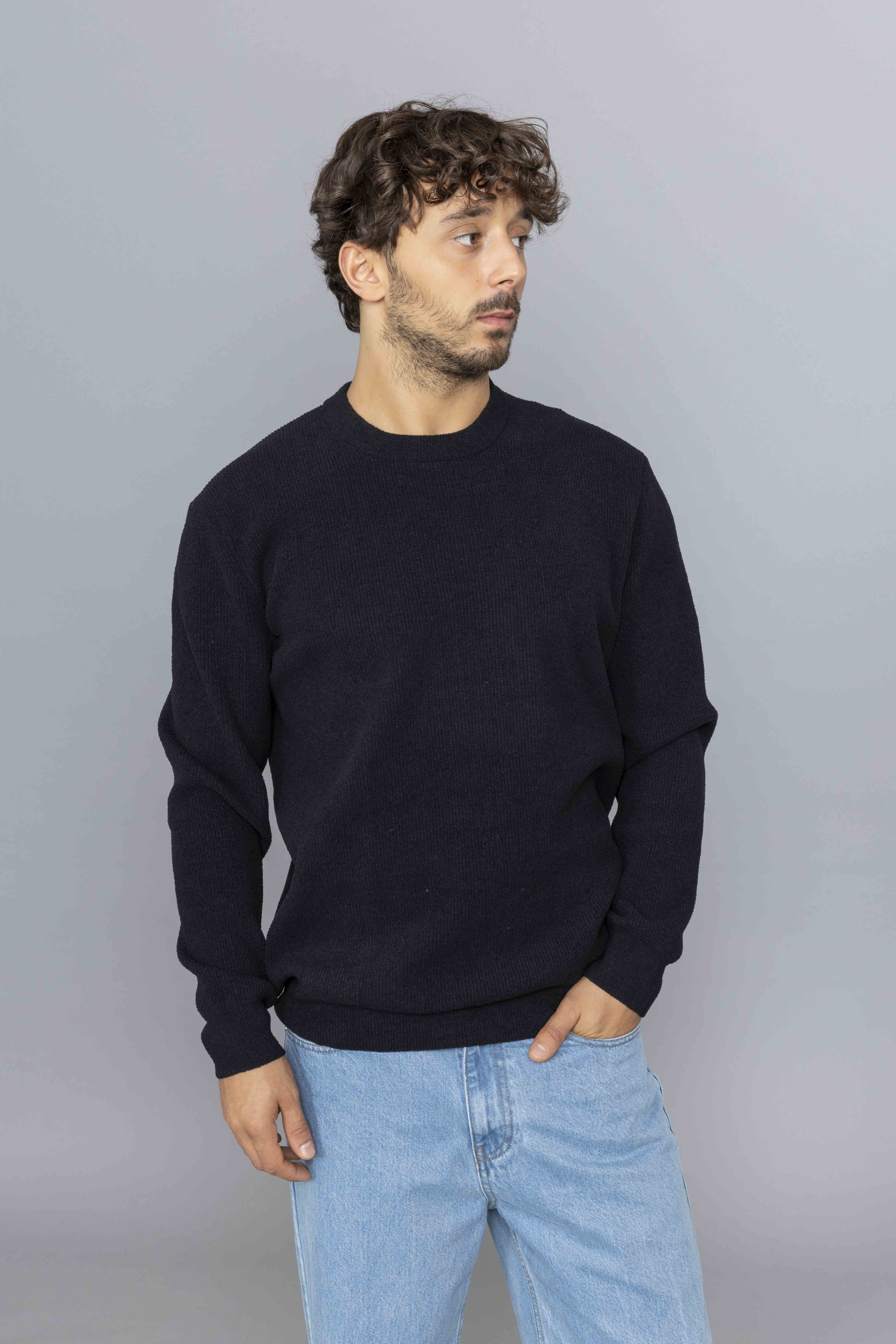 NN07DANNYLIGHTWEIGHTSWEATERBLACKfs