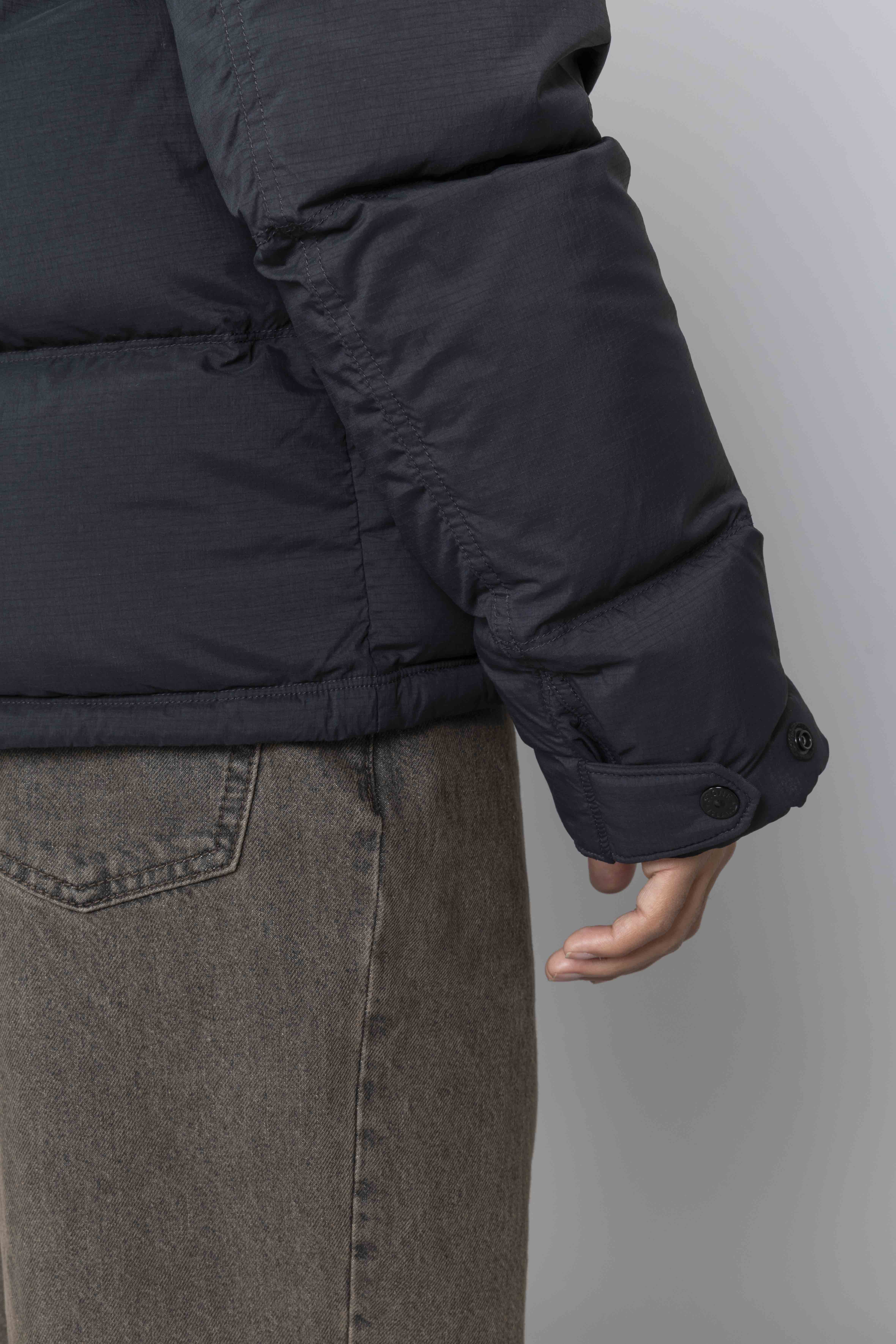 STONEISLANDDownParkaRipstopCorduraBlackCuff
