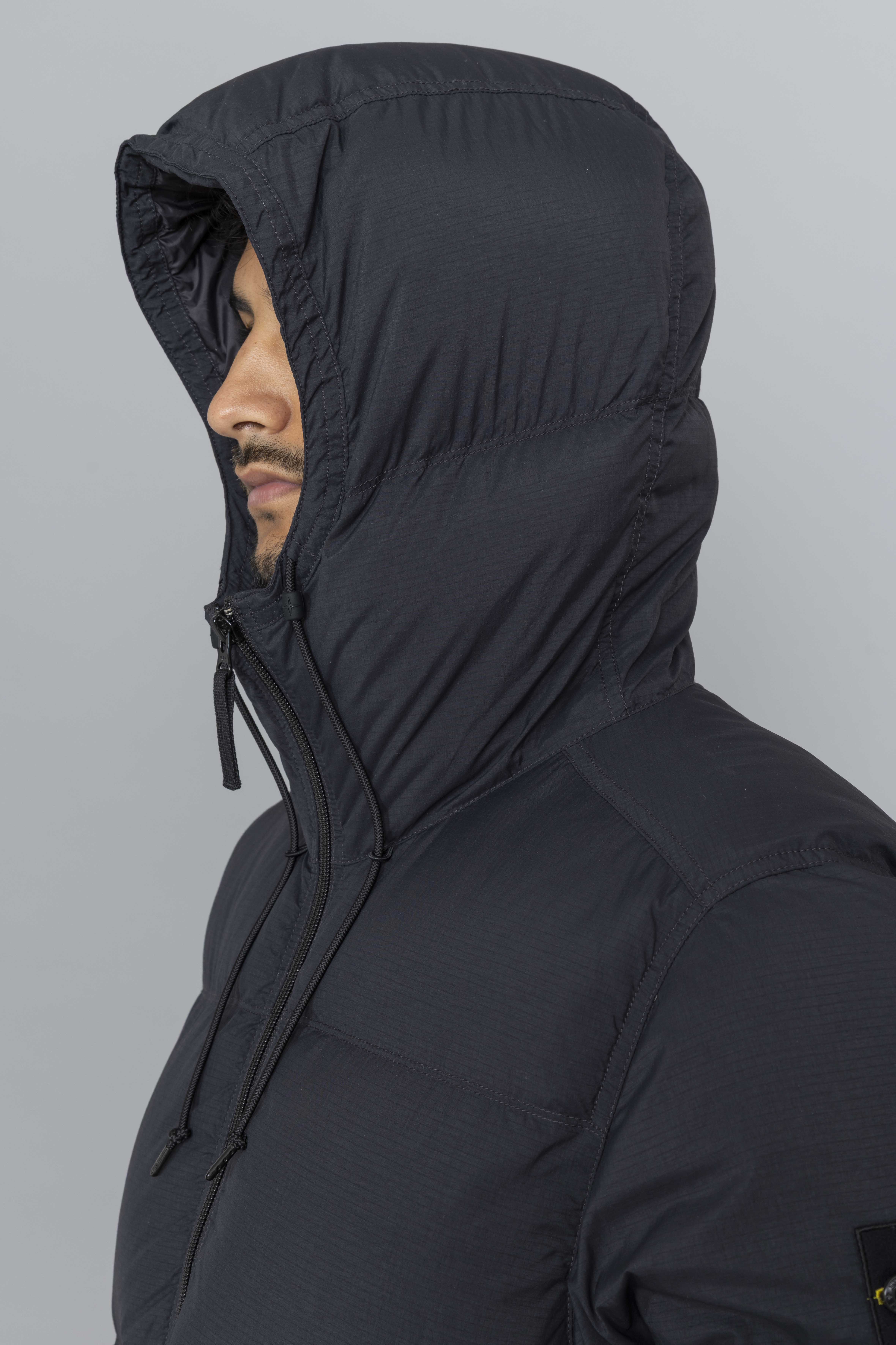 STONEISLANDDownParkaRipstopCorduraBlackHood