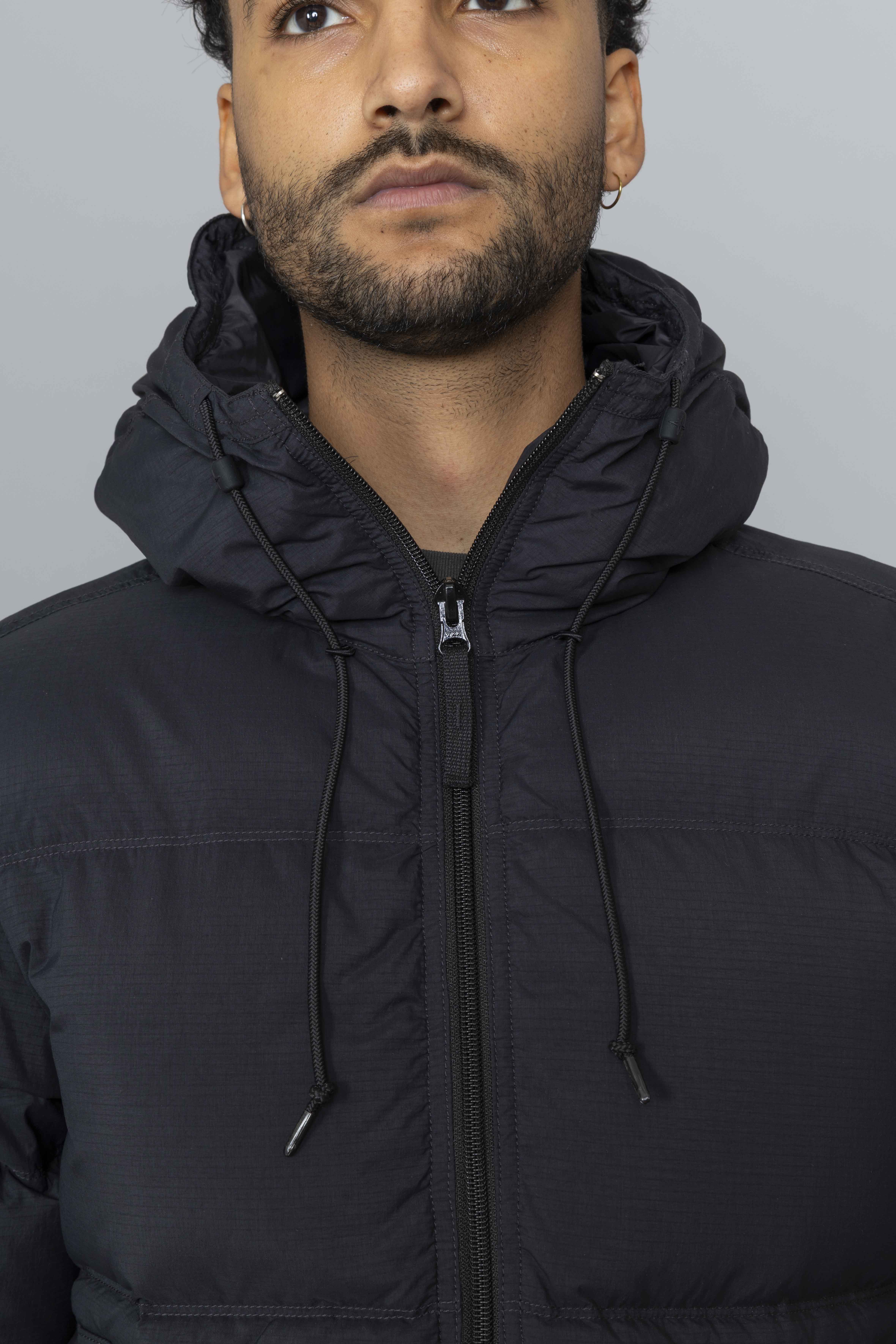 STONEISLANDDownParkaRipstopCorduraBlackNeck